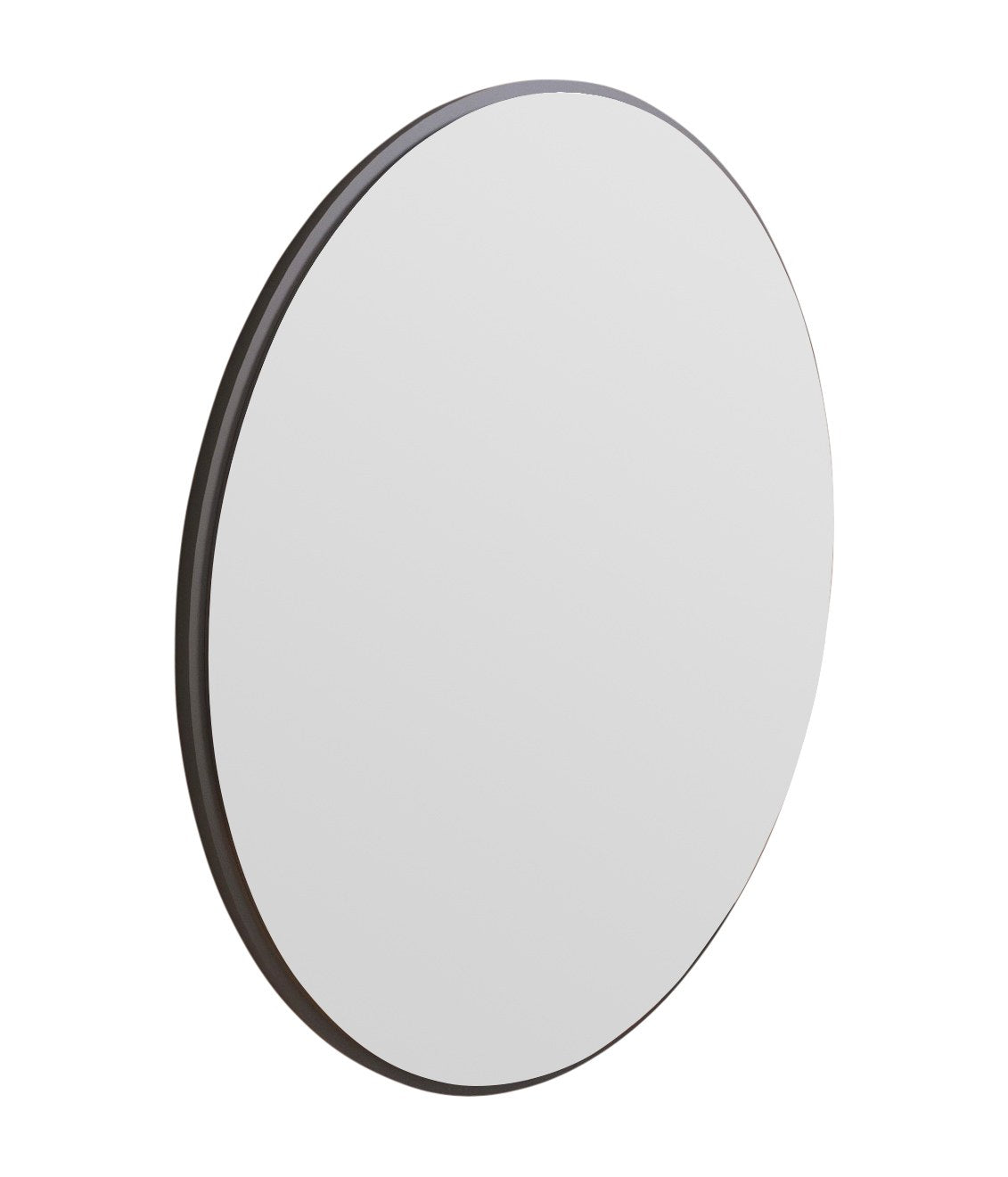 Espelho de parede redondo elegante, 60 cm, preto, 100% MDF, 2,2 cm de profundidade | Design ecológico Flotal-E | Perfeito para decoração e espaços modernos