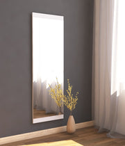 Espelho de Parede Elegante, 40 x 120 cm, 100% MDF, Flotal-E Ecológico, Acabamento Branco | Perfeito para Decoração Moderna e Espaços Funcionais