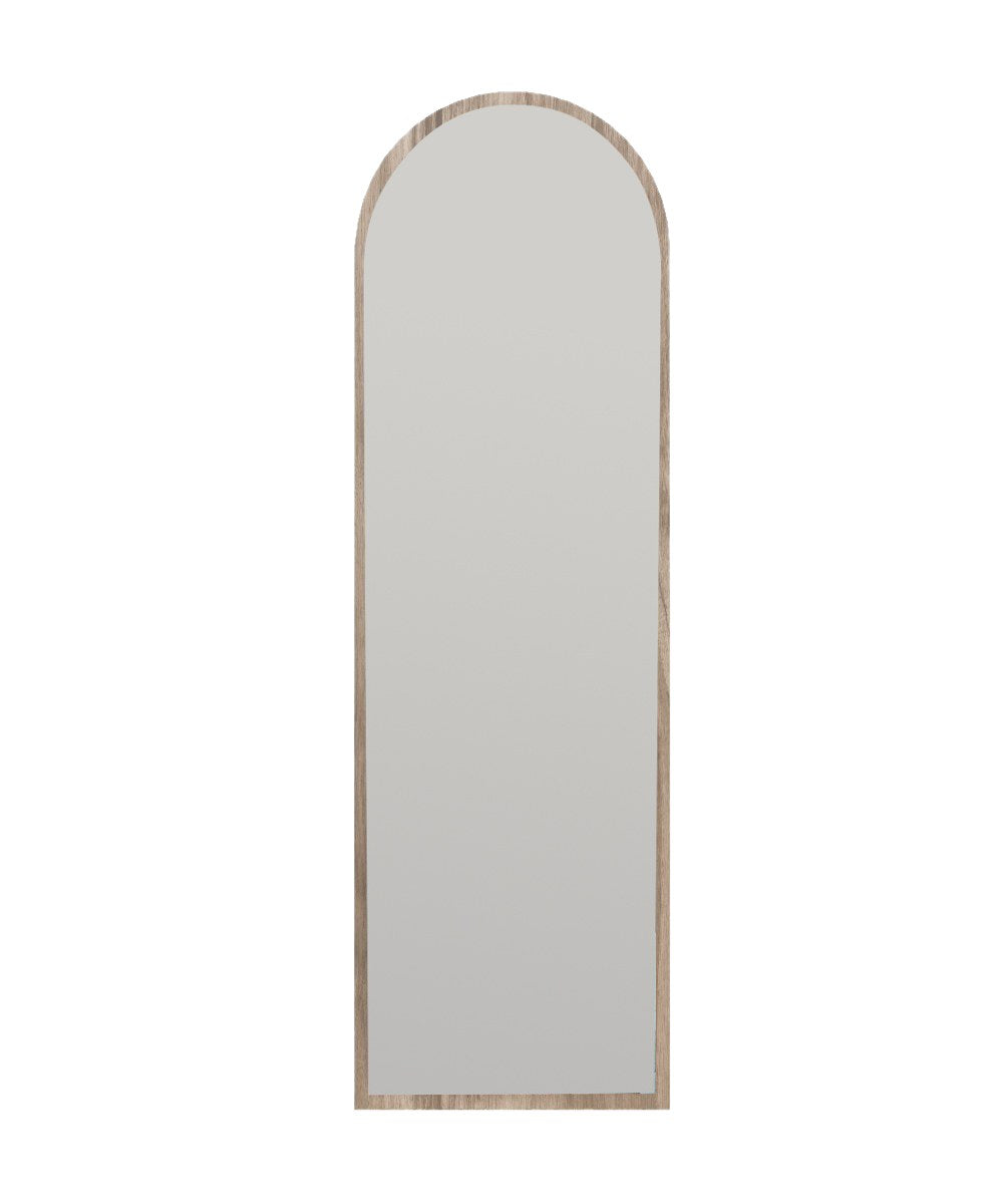 Espelho de parede elegante em nogueira, 50 x 160 x 2,2 cm | 100% MDF, Flotal-E ecológico | Decoração elegante para casa, perfeito para sala de estar e hall de entrada