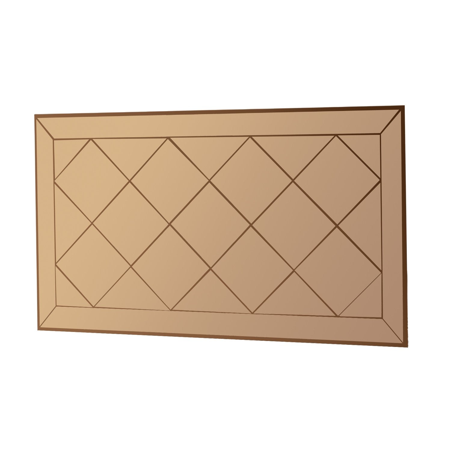 Espelho de parede elegante em bronze, 60 x 120 cm | 100% MDF, design ecológico Flotal-E | Perfeito para decoração de interiores e interiores modernos