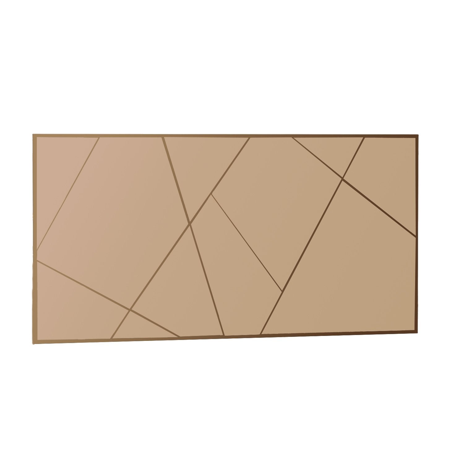 Espelho de parede elegante em bronze, 60 x 120 cm | 100% MDF, design ecológico Flotal-E | Perfeito para decoração de interiores e interiores modernos