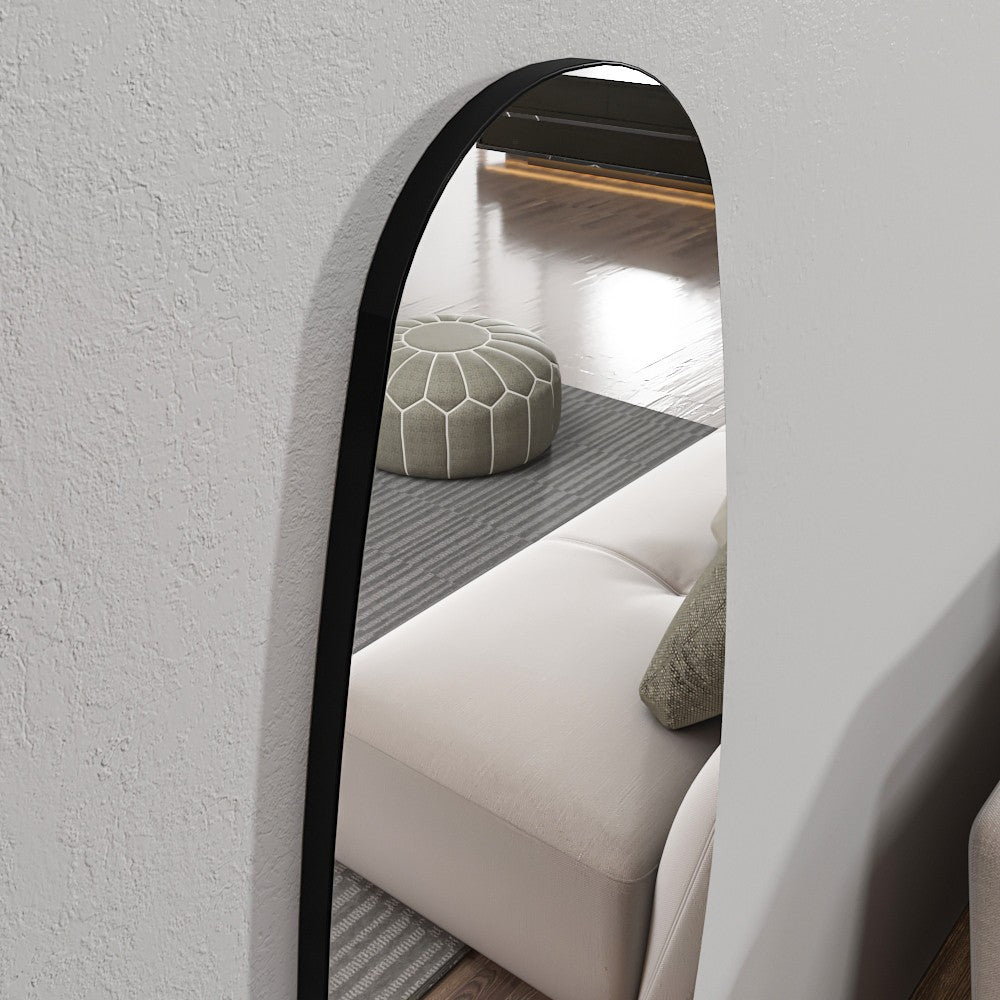Espelho Cheval Elegante, 40 cm x 120 cm, 100% MDF, Espelho Flotal-E Ecológico, Montável na Parede, Design Transparente | Perfeito para Quartos e Vestiários Modernos