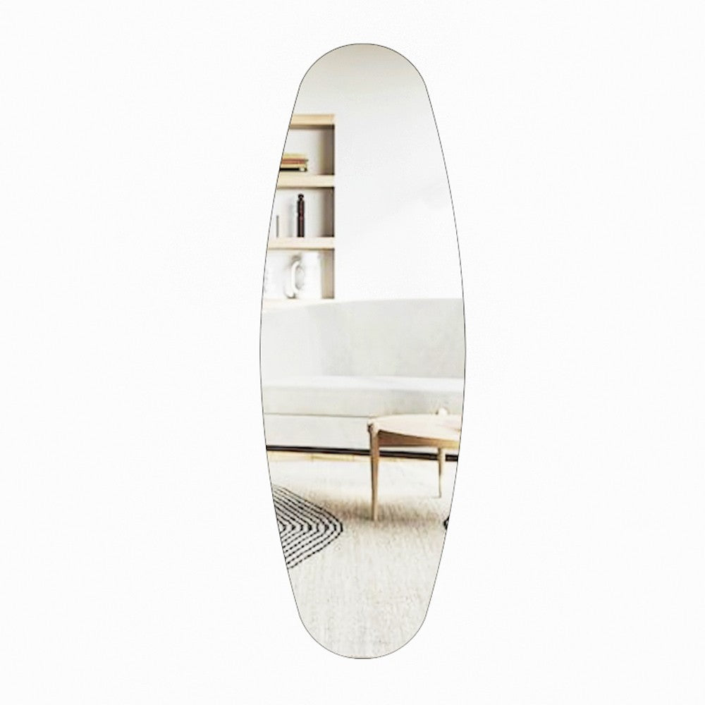 Espelho Cheval Elegante, 40 cm x 120 cm, 100% MDF, Espelho Flotal-E Ecológico, Montável na Parede, Design Transparente | Perfeito para Quartos e Vestiários Modernos