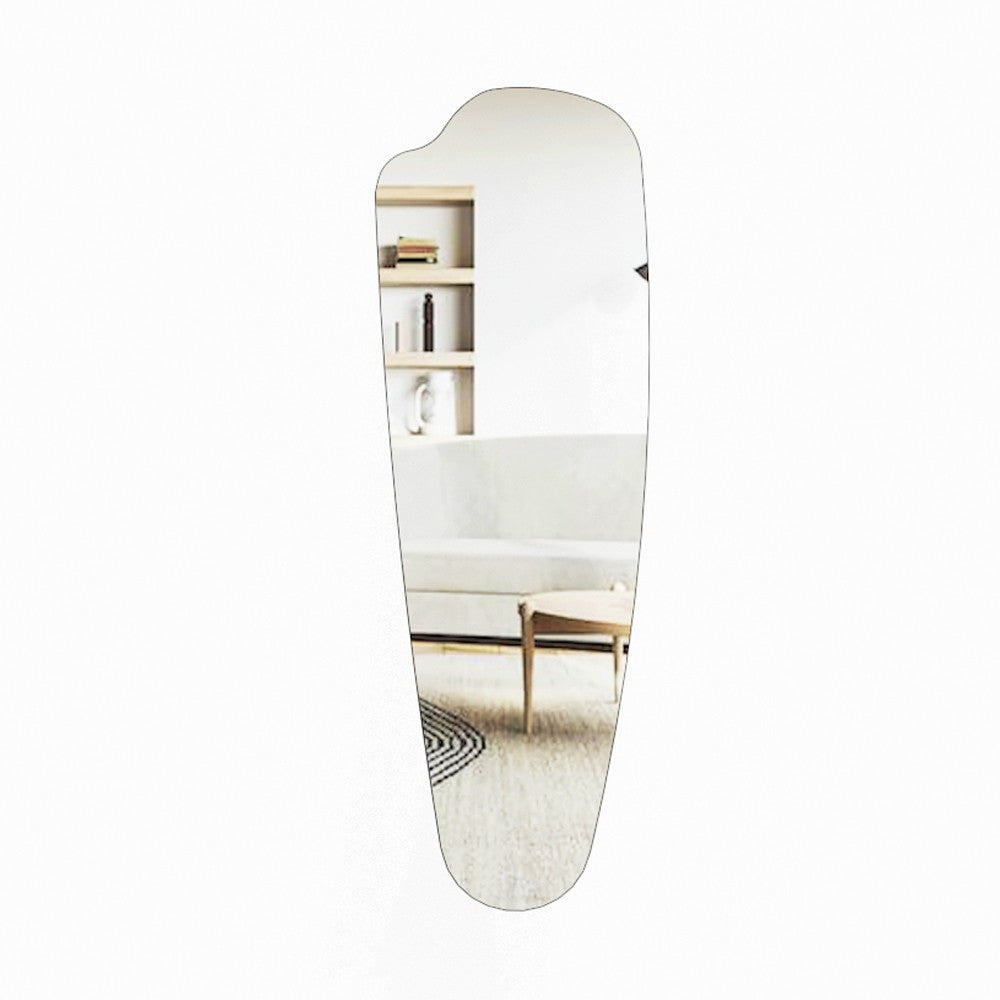 Espelho Cheval Elegante, 40 cm x 120 cm, 100% MDF, Espelho Flotal-E Ecológico, Montável na Parede, Design Transparente | Perfeito para Quartos e Vestiários Modernos