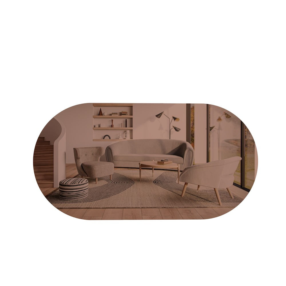 Espelho de parede elegante, 45 x 85 cm, bronze e dourado | 100% MDF, design ecológico Flotal-E | Perfeito para decoração moderna de casas e entradas