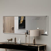 Espelho de parede elegante, 40 x 120 cm, 100% MDF, design ecológico Flotal-E, acabamento transparente elegante | Perfeito para decoração moderna