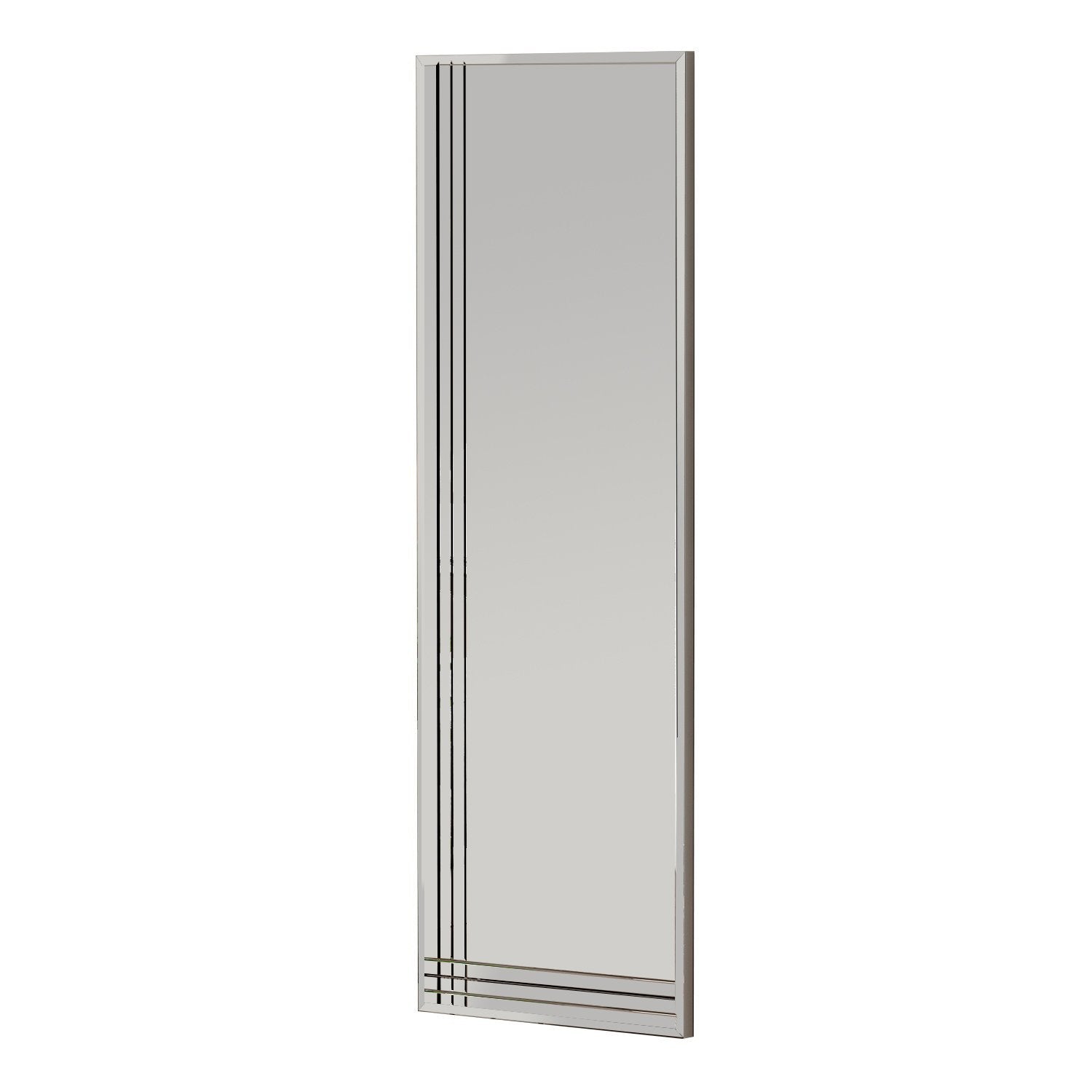 Espelho de parede elegante, 40 x 120 cm, 100% MDF, design ecológico Flotal-E, acabamento transparente elegante | Perfeito para decoração moderna