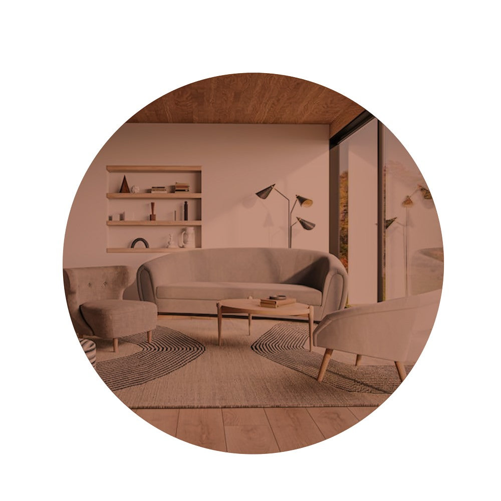 Espelho de parede elegante em bronze e ouro, 70 x 70 x 2,2 cm | 100% MDF, Flotal-E ecológico | Perfeito para decoração moderna e interiores elegantes