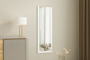 Espelho de Parede Elegante, 40 x 120 cm, 100% MDF, Design Ecológico Flotal-E, Acabamento Branco Elegante | Perfeito para Decoração e Espaços Modernos