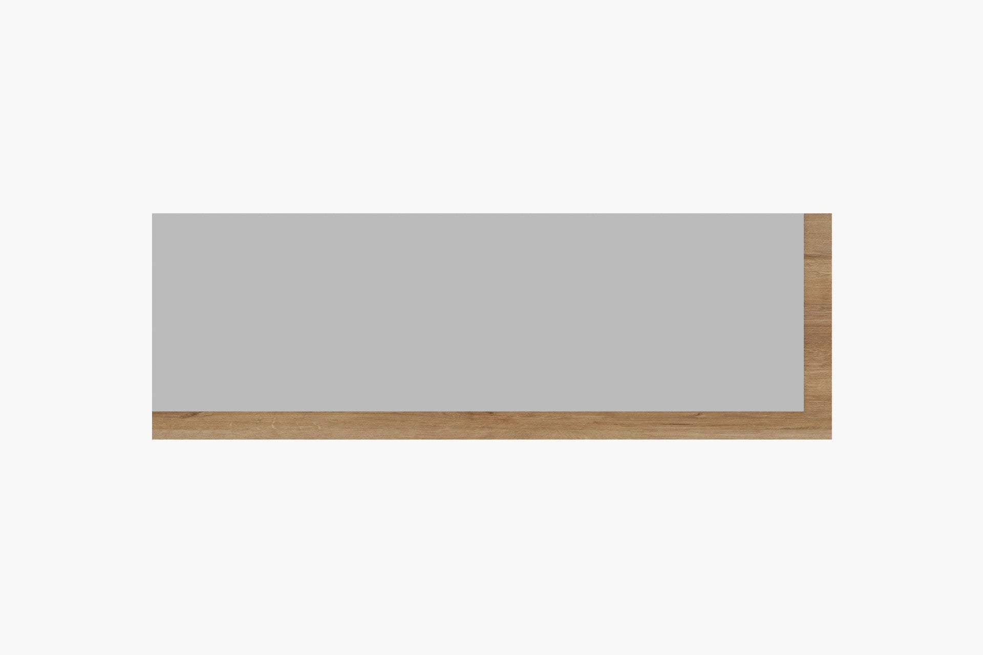Espelho de parede elegante, 40 x 120 cm, 100% MDF, design ecológico Flotal-E, acabamento branco e natural | Perfeito para decoração moderna