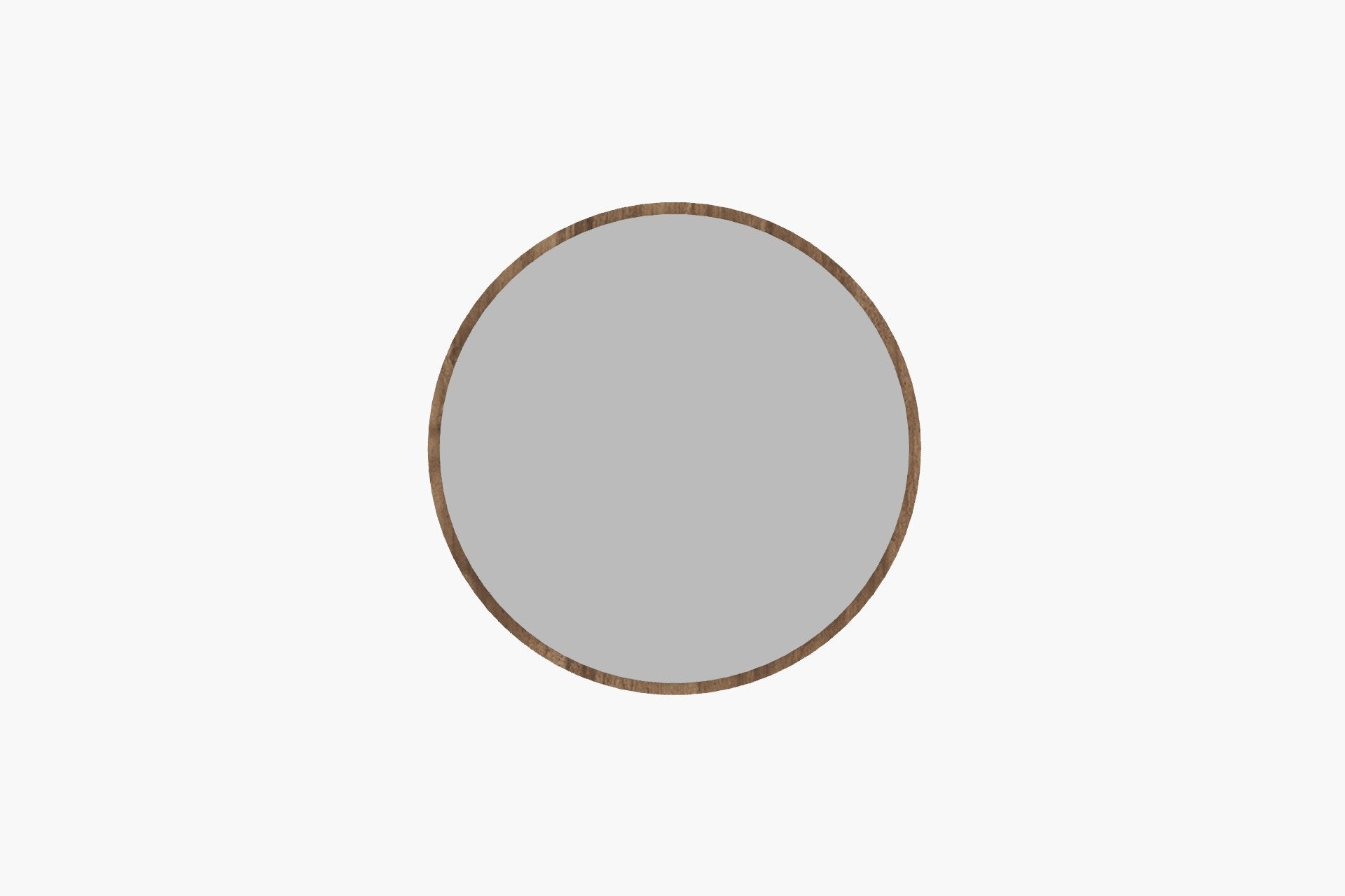 Espelho de parede elegante em nogueira, 60 x 60 cm, 100% MDF, 2,2 cm de espessura | Design ecológico Flotal-E | Perfeito para decoração de casa e espaços modernos