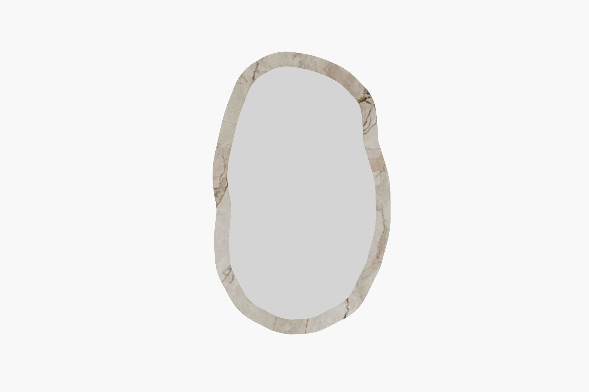 Espelho de parede elegante, 52 x 86 x 2,2 cm | 100% MDF, design ecológico Flotal-E nas cores Éfeso e Mármore | Perfeito para decoração moderna