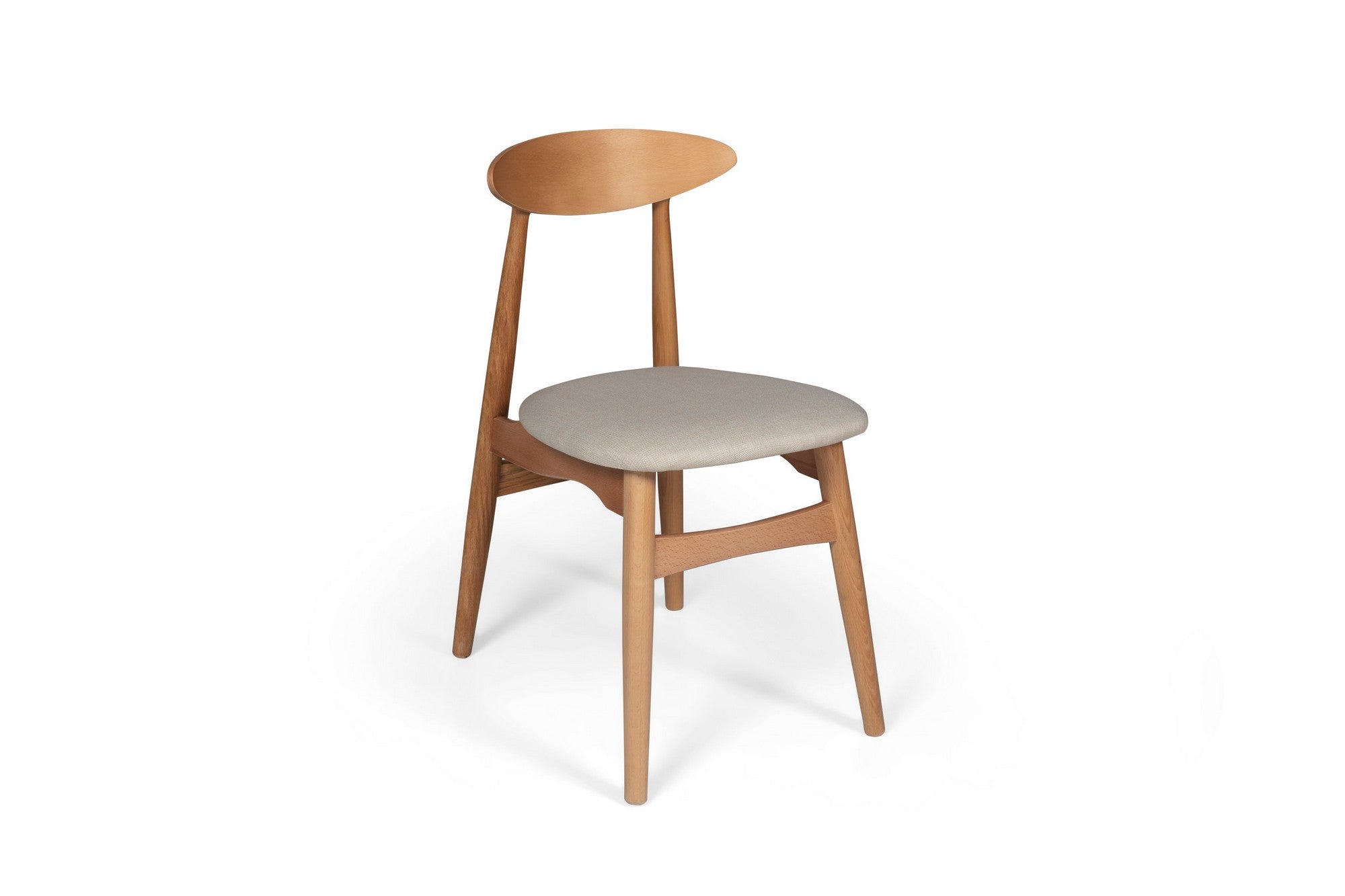 Conjunto de mesa de jantar e cadeiras (5 peças)-Albero139-Natural