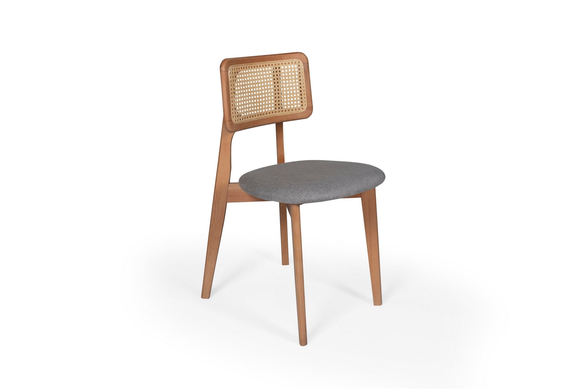 Conjunto de mesa de jantar e cadeiras (5 peças)-Albero145-Natural