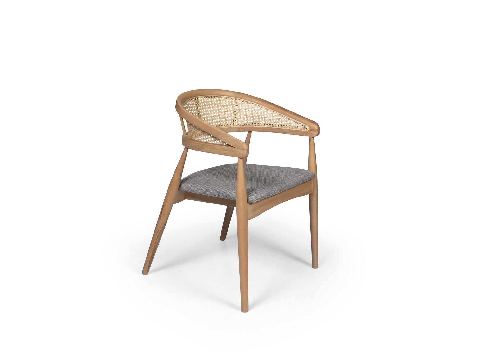 Conjunto de mesa de jantar e cadeiras (5 peças)-ALBERO-Natural