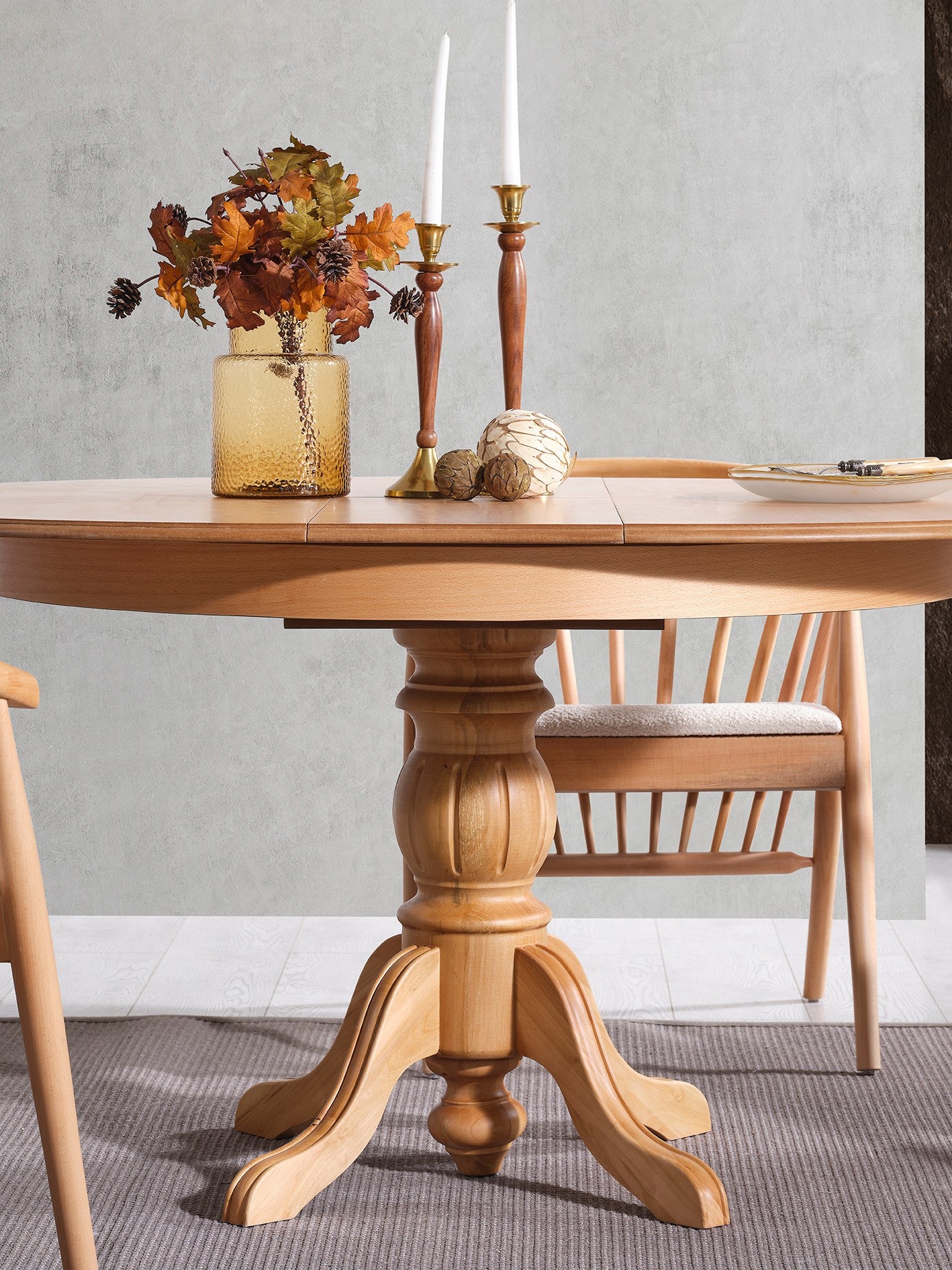 Mesa de Jantar Extensível-Eva-Natural