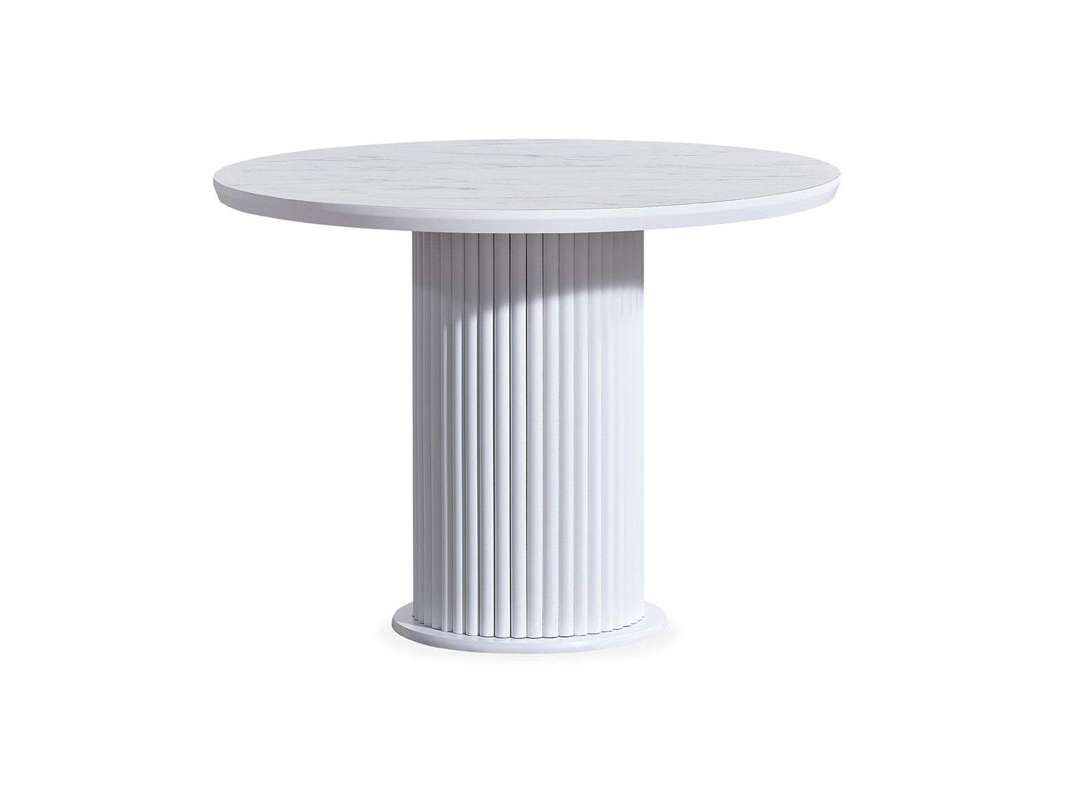 Conjunto de mesa de jantar e cadeiras (4 peças)-Aqua-Branco