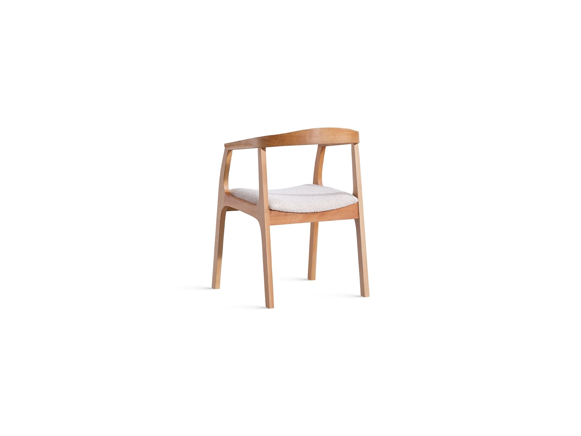 Conjunto de mesa de jantar e cadeiras (4 peças)-Atlantis-Natural