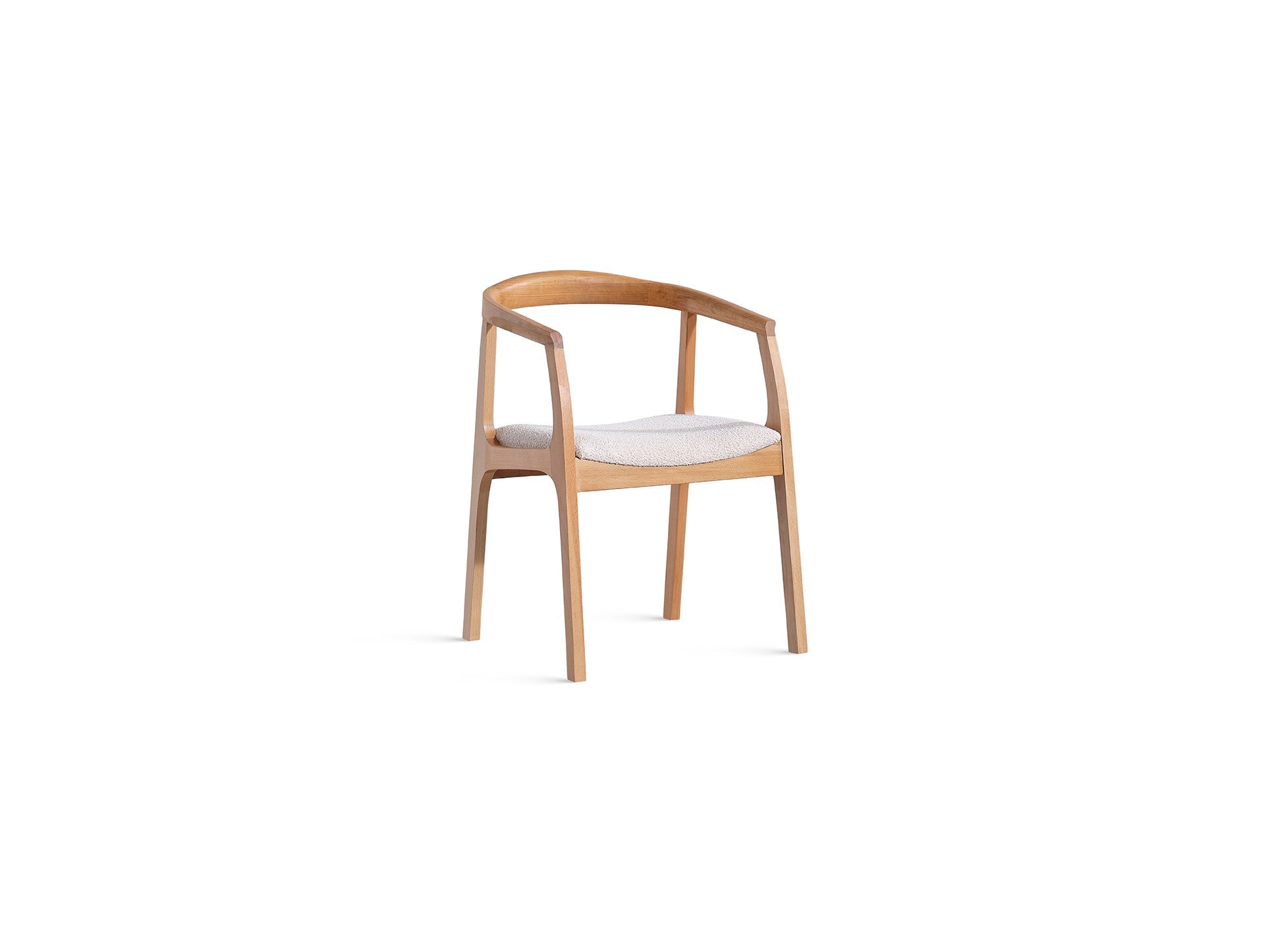 Conjunto de mesa de jantar e cadeiras (4 peças)-Atlantis-Natural