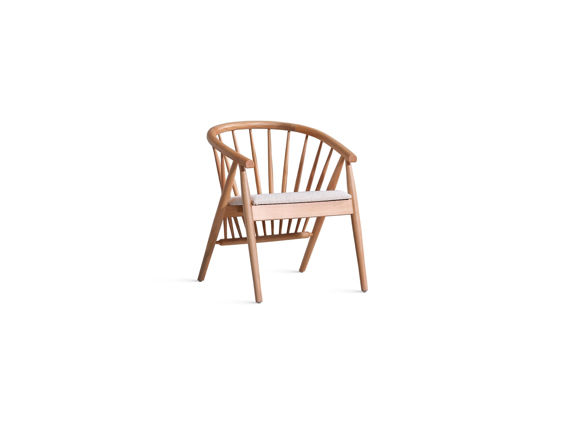 Conjunto de mesa de jantar extensível e cadeiras (4 peças)-Eva-Natural