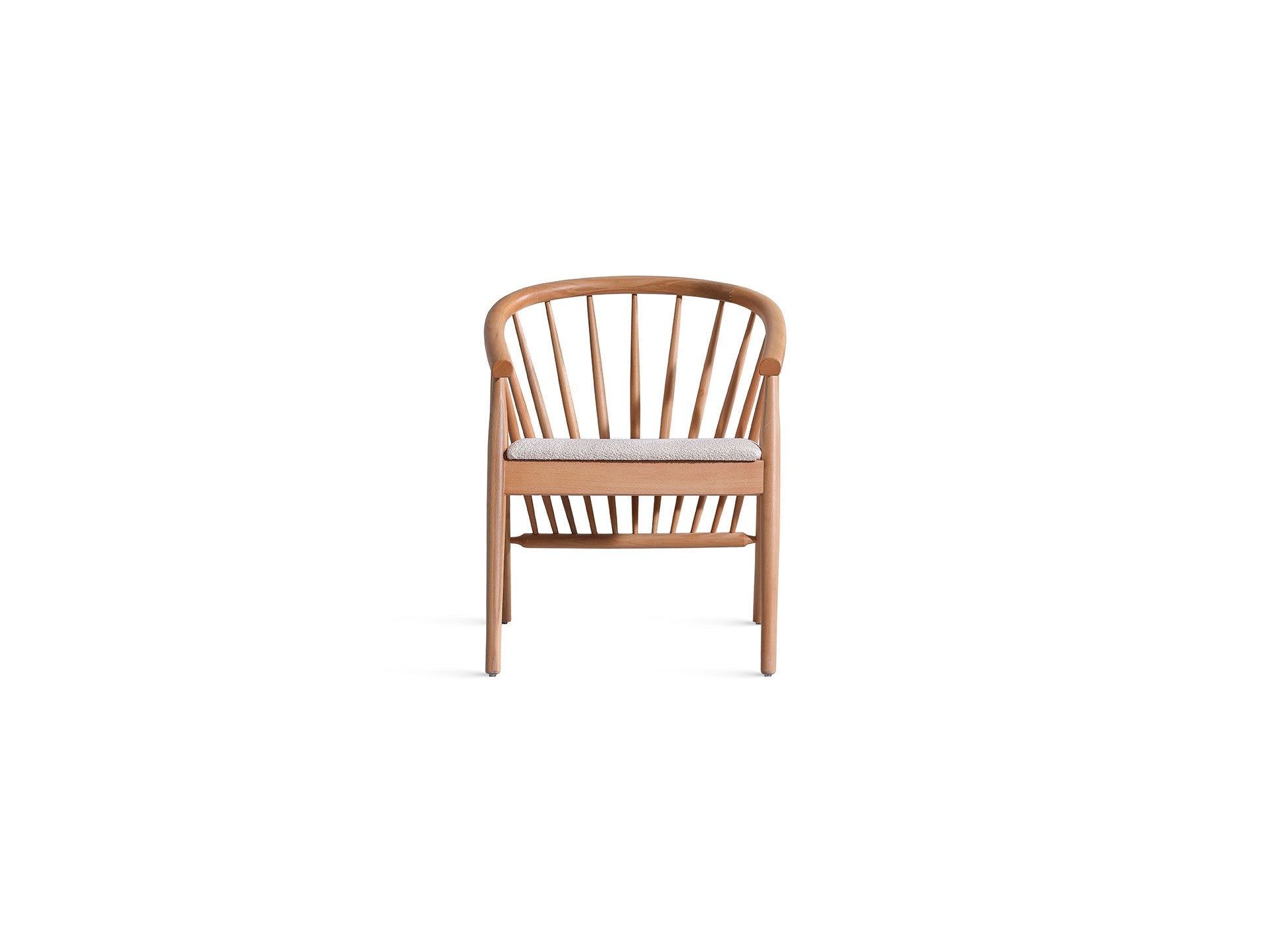 Conjunto de mesa de jantar extensível e cadeiras (4 peças)-Eva-Natural