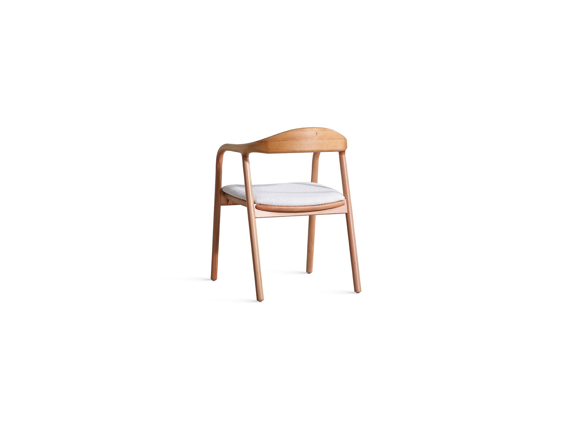 Conjunto de mesa de jantar e cadeiras (4 peças)-Lindy-Natural