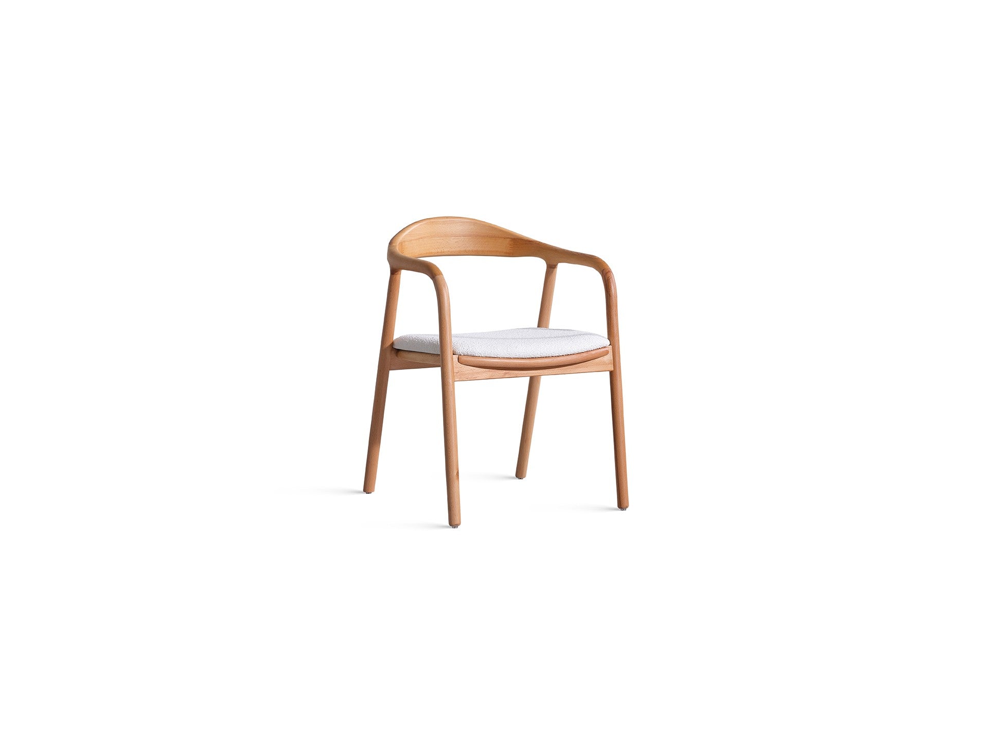 Conjunto de mesa de jantar e cadeiras (4 peças)-Lindy-Natural