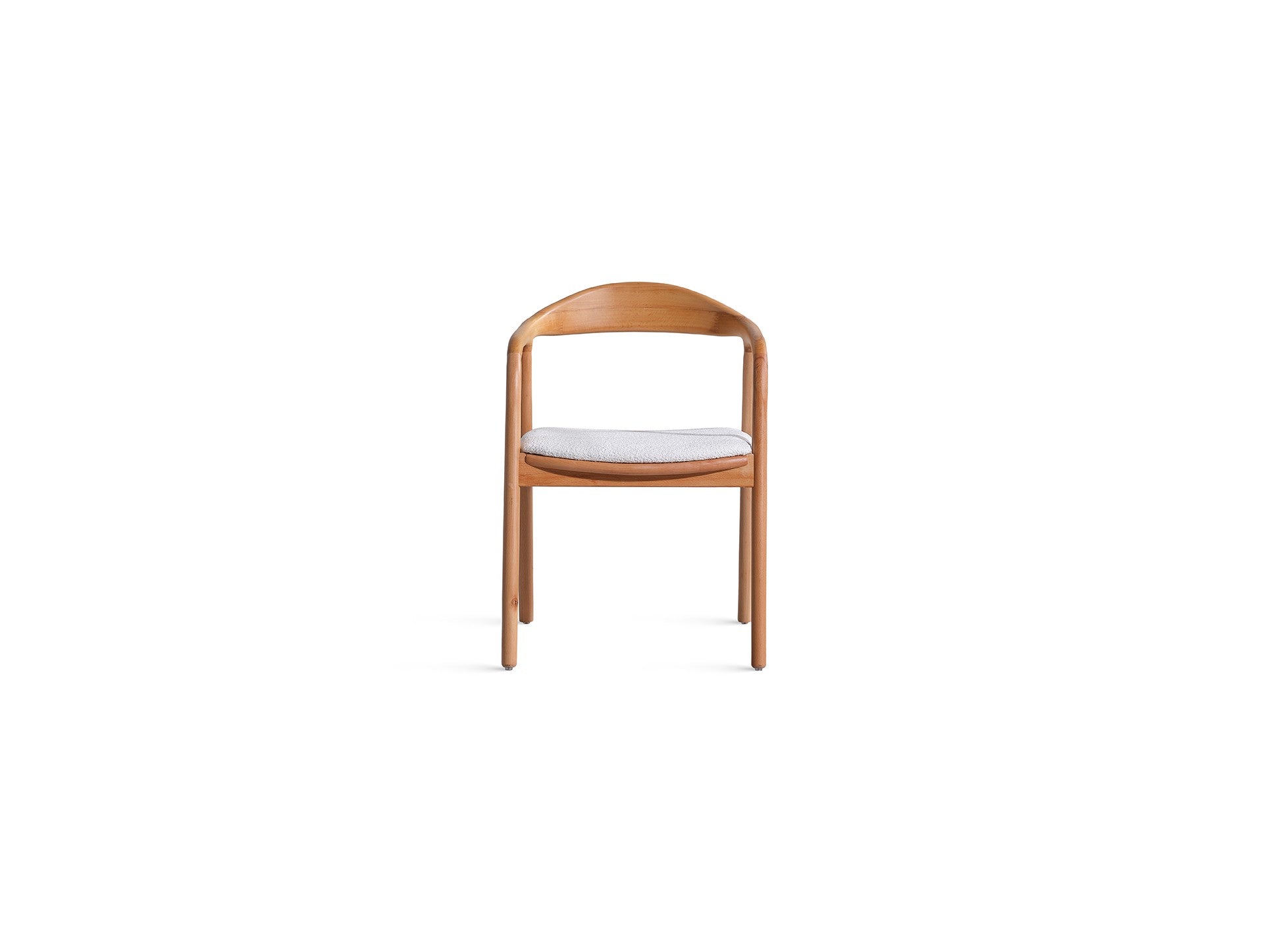 Conjunto de mesa de jantar e cadeiras (4 peças)-Lindy-Natural