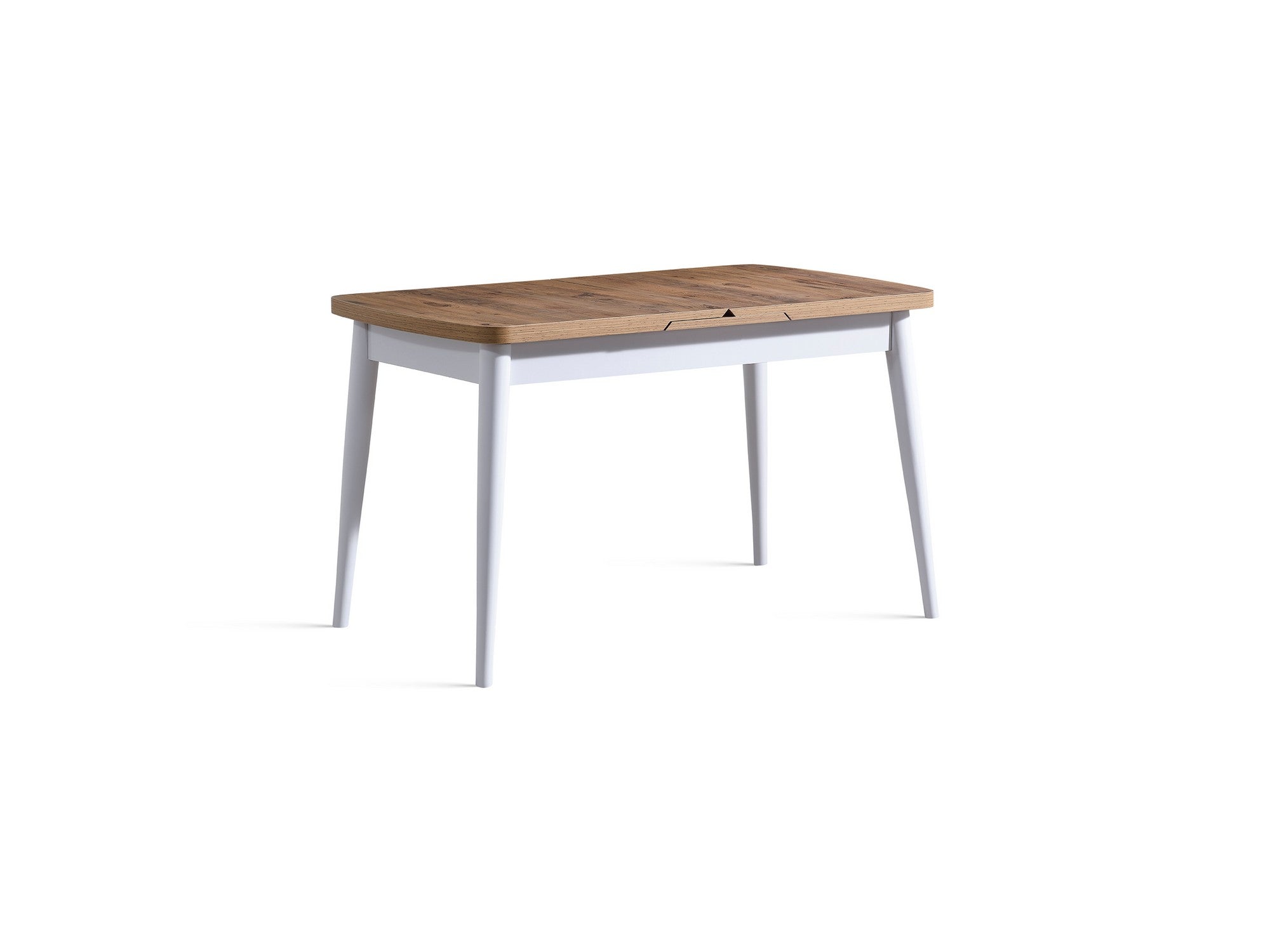 Conjunto de mesa de jantar extensível e cadeiras (4 peças)-Milla-Branco
Natural
