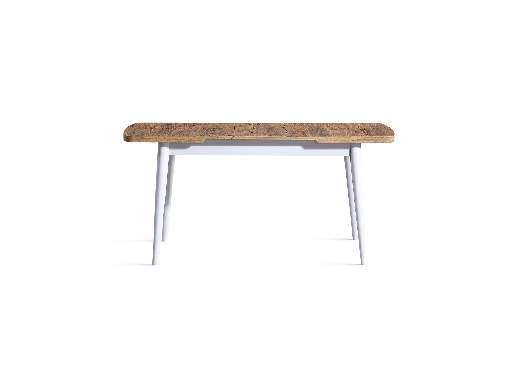 Conjunto de mesa de jantar extensível e cadeiras (4 peças)-Milla-Branco
Natural