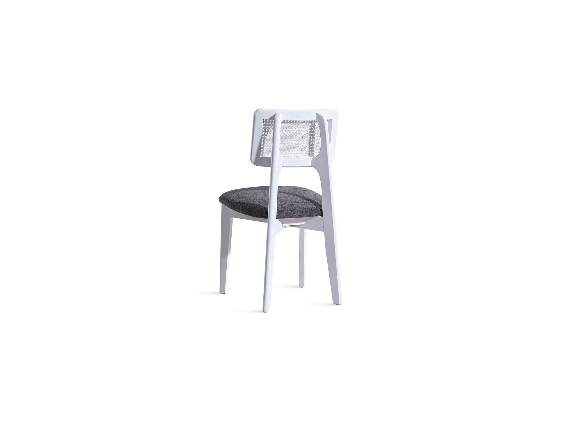 Conjunto de mesa de jantar extensível e cadeiras (4 peças)-Milla-Branco