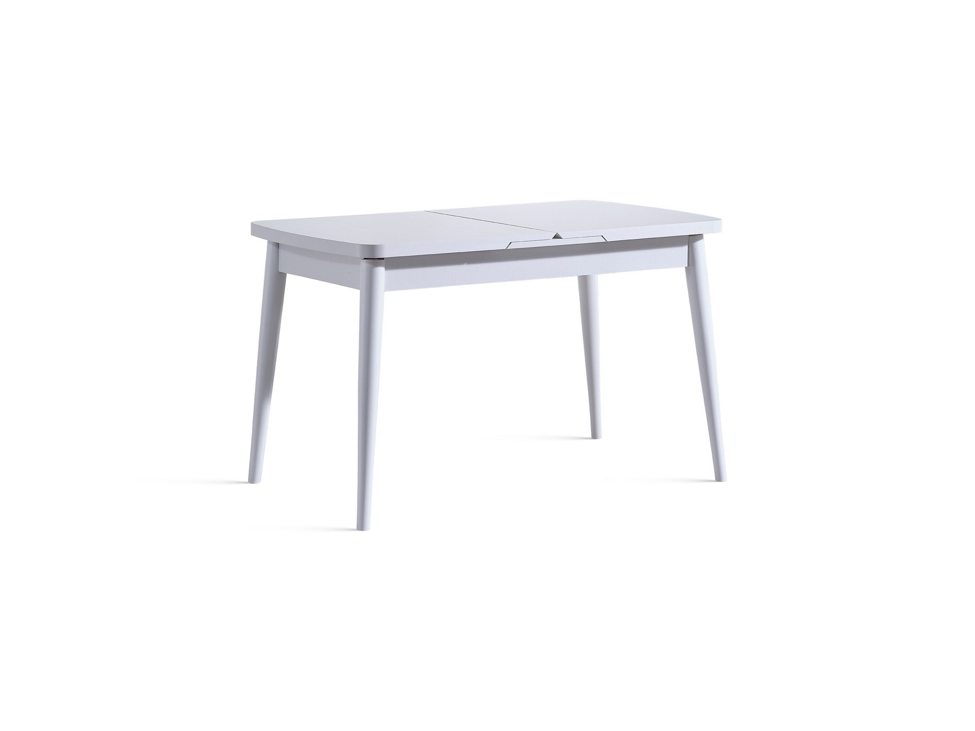 Conjunto de mesa de jantar extensível e cadeiras (4 peças)-Milla-Branco