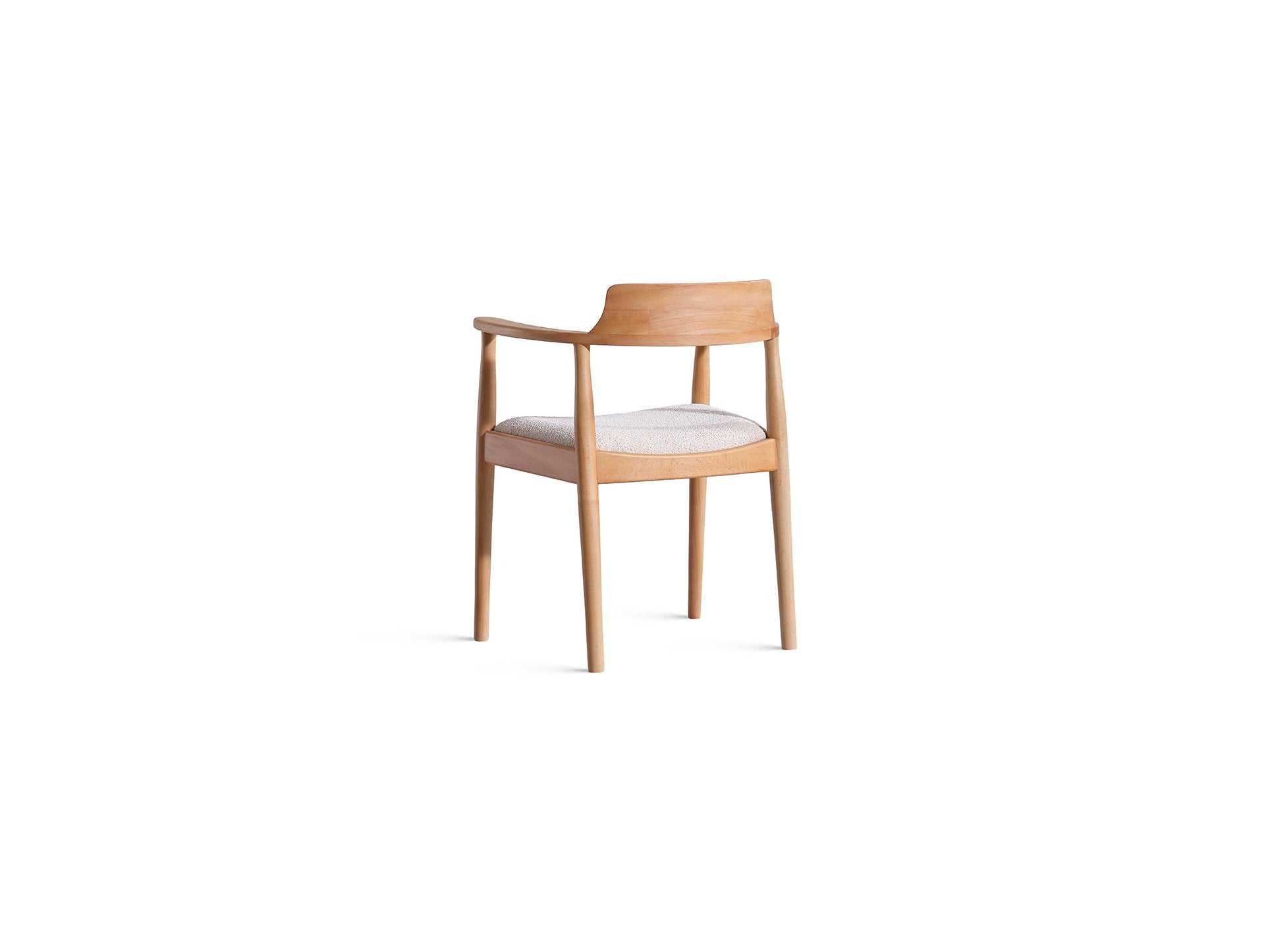 Conjunto de mesa de jantar e cadeiras (4 peças)-Napoli-Natural