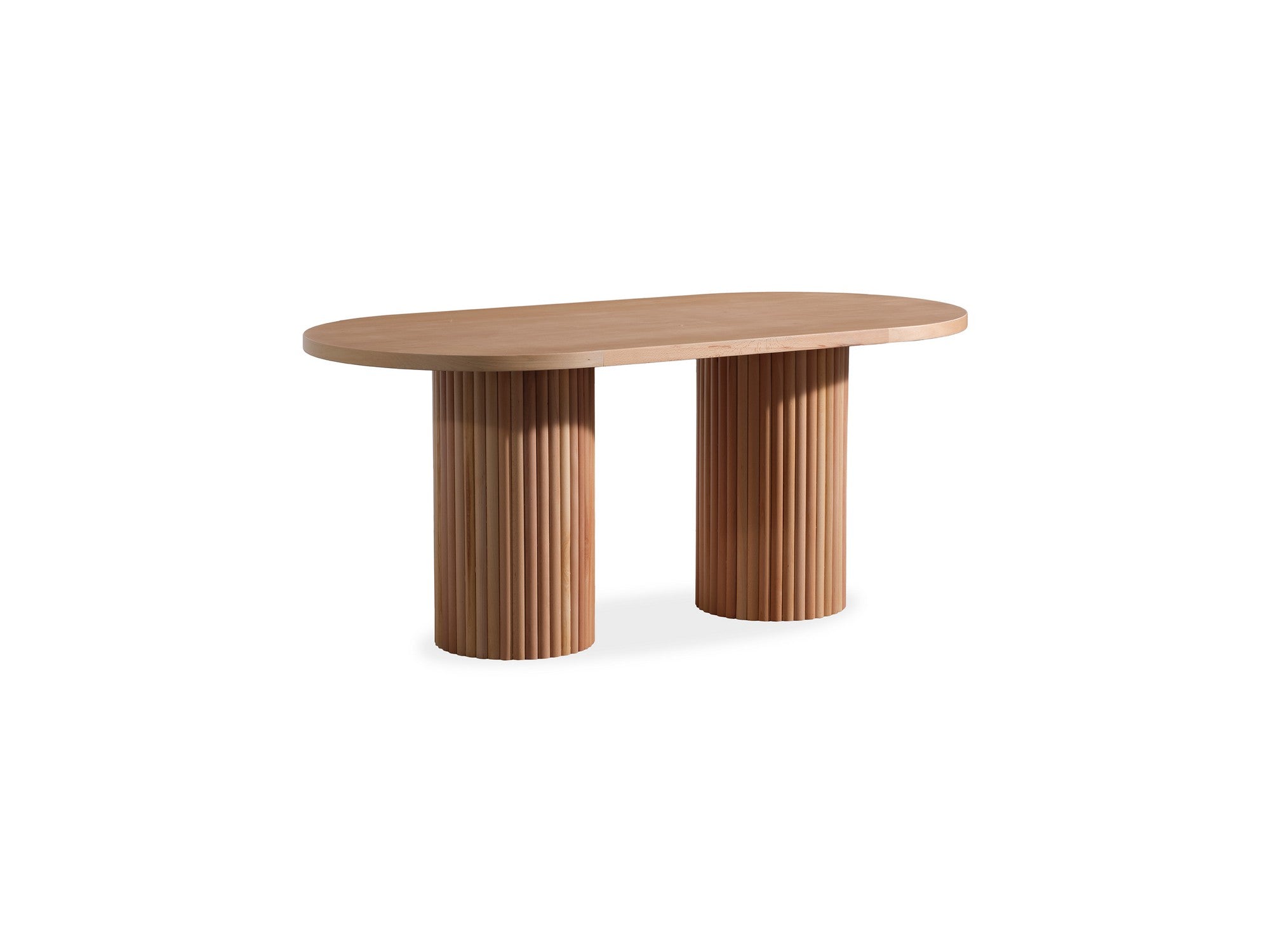 Conjunto de mesa de jantar e cadeiras (4 peças)-Napoli-Natural