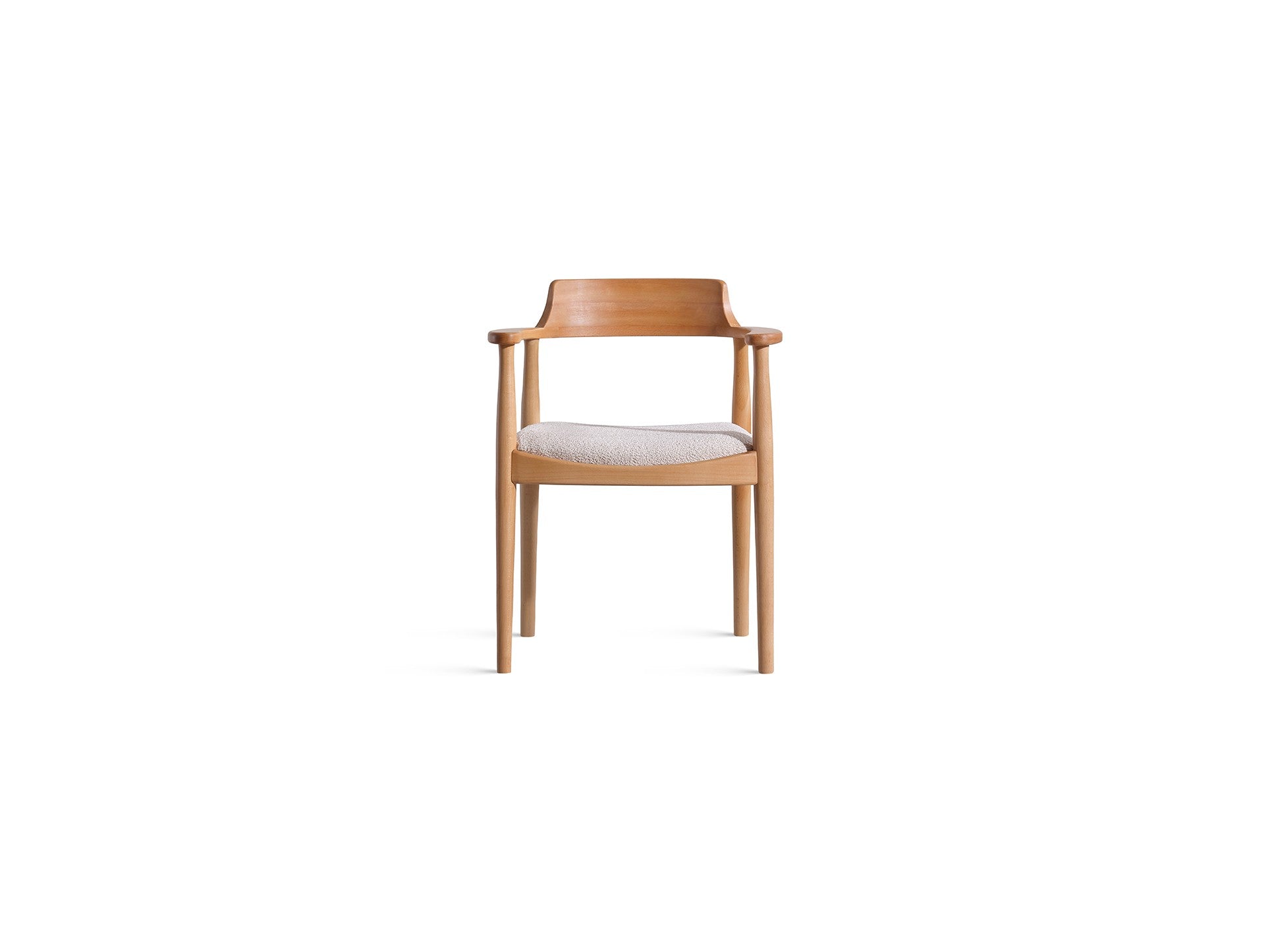 Conjunto de mesa de jantar e cadeiras (4 peças)-Napoli-Natural