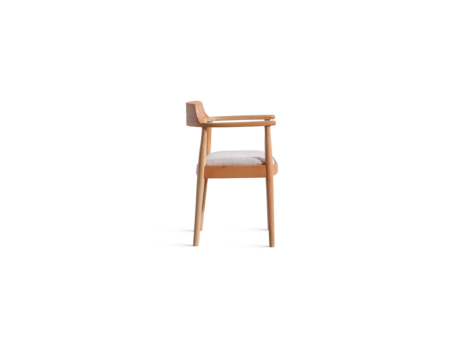 Conjunto de mesa de jantar e cadeiras (4 peças)-Napoli-Natural