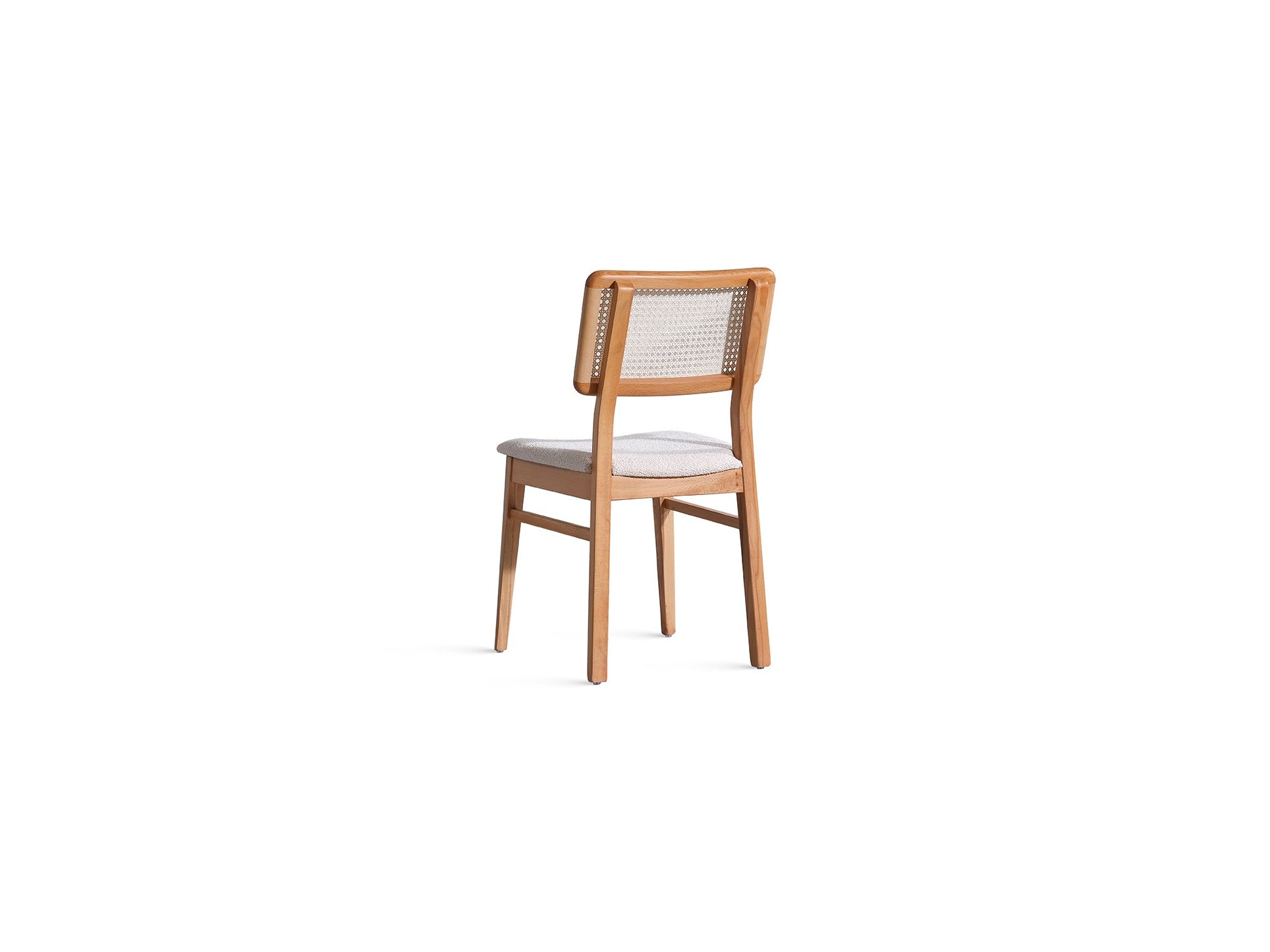 Conjunto de mesa de jantar e cadeiras (4 peças)-Puffy-Natural