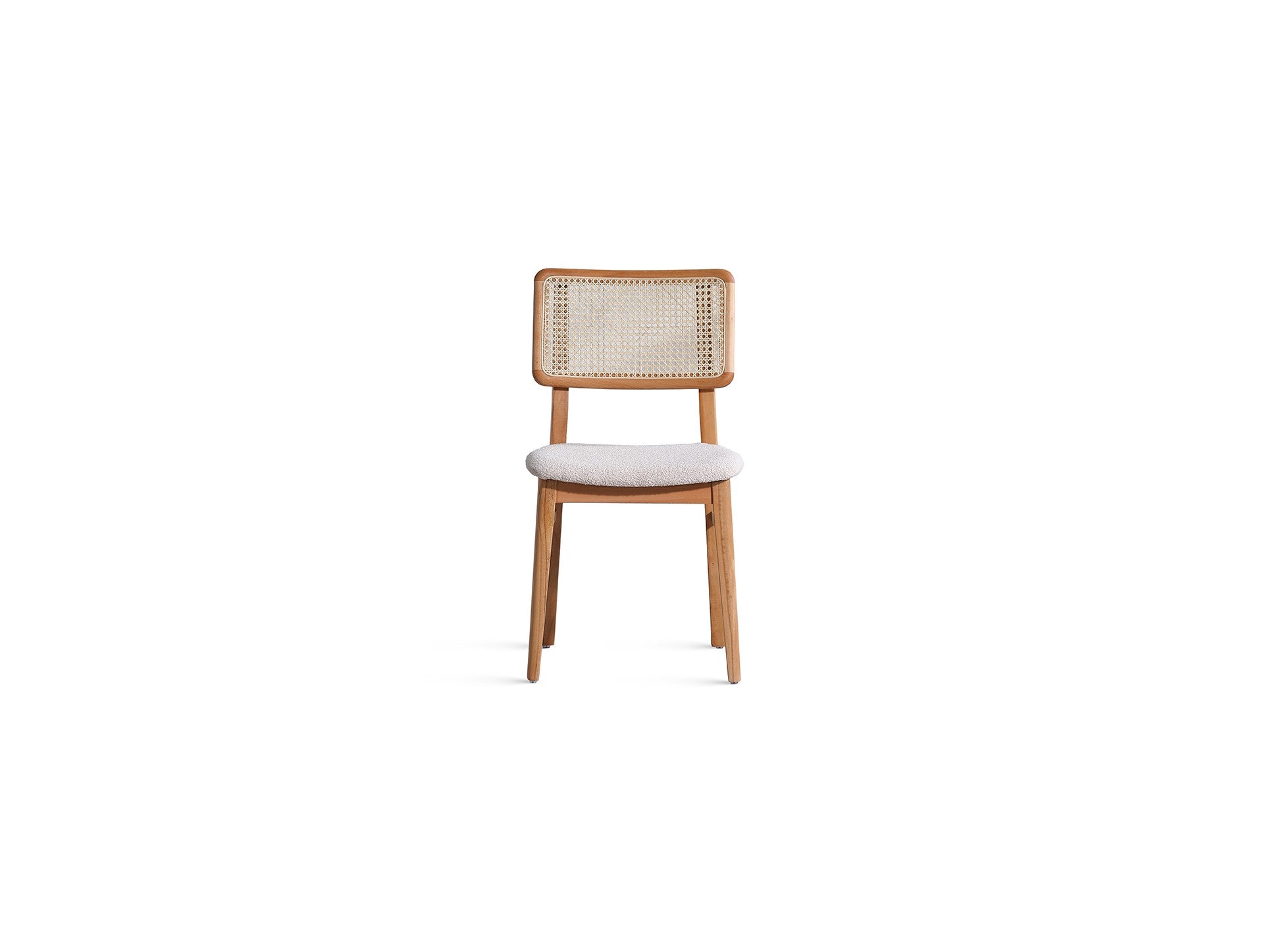 Conjunto de mesa de jantar e cadeiras (4 peças)-Puffy-Natural