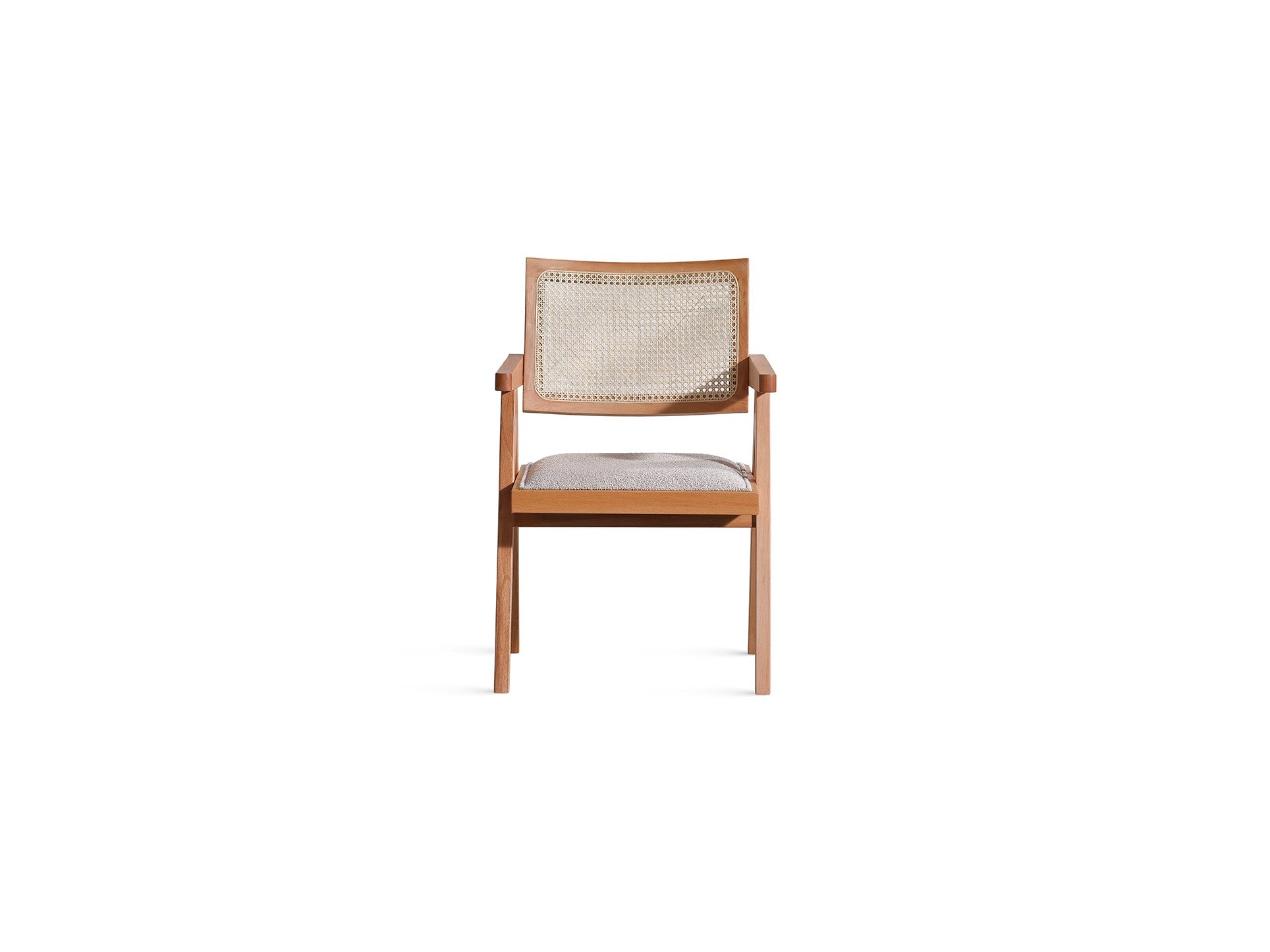 Conjunto de mesa de jantar e cadeiras (4 peças)-Roma-Natural