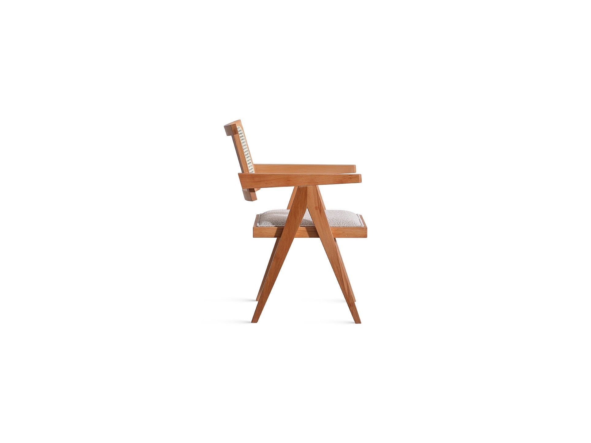 Conjunto de mesa de jantar e cadeiras (4 peças)-Roma-Natural
