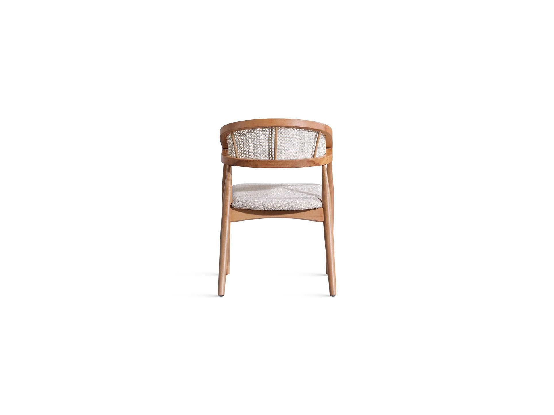 Conjunto de mesa de jantar e cadeiras (6 peças)-Soho-Branco
Natural