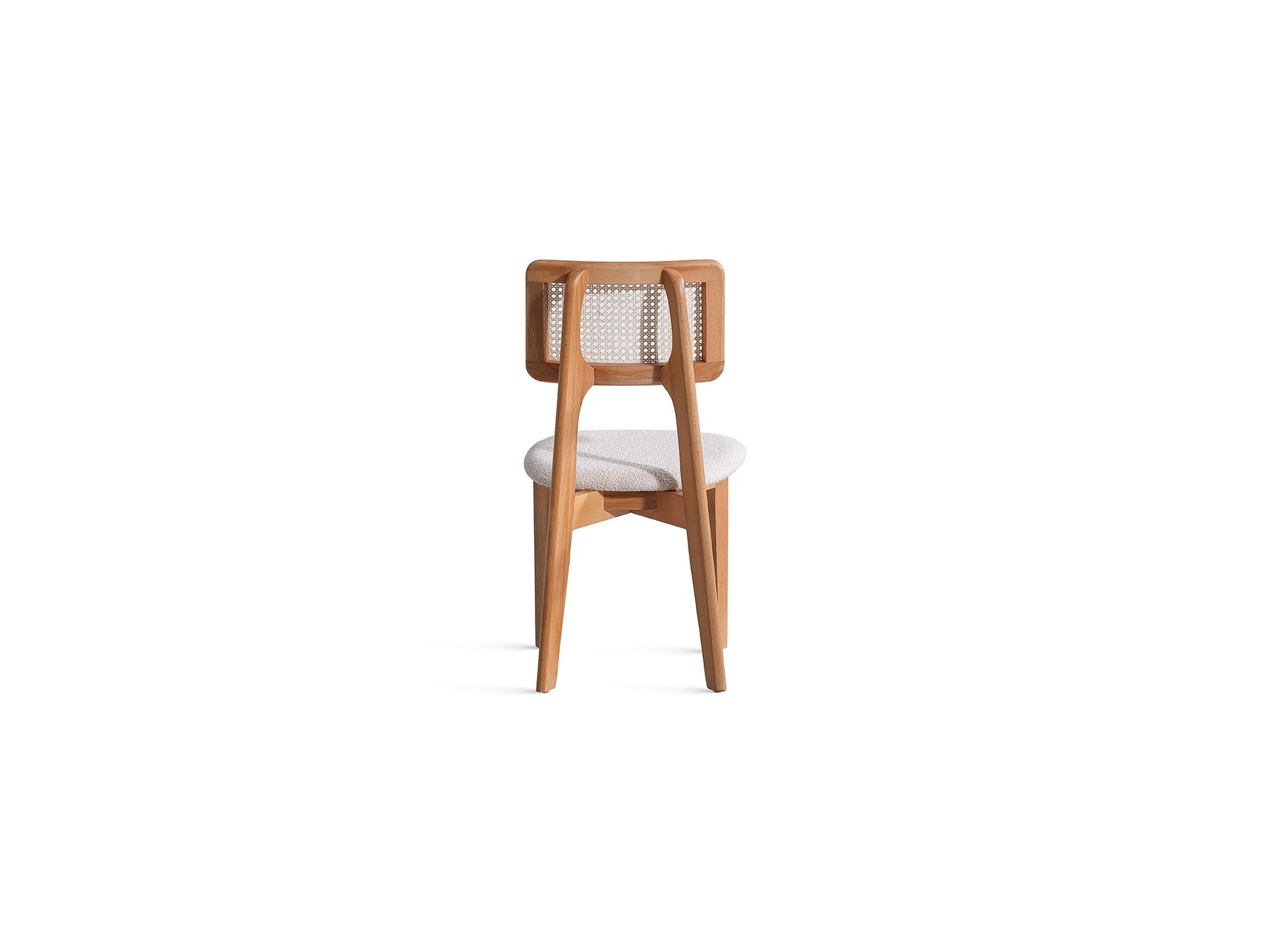 Conjunto de mesa de jantar e cadeiras (6 peças)-Soho-Branco
Natural