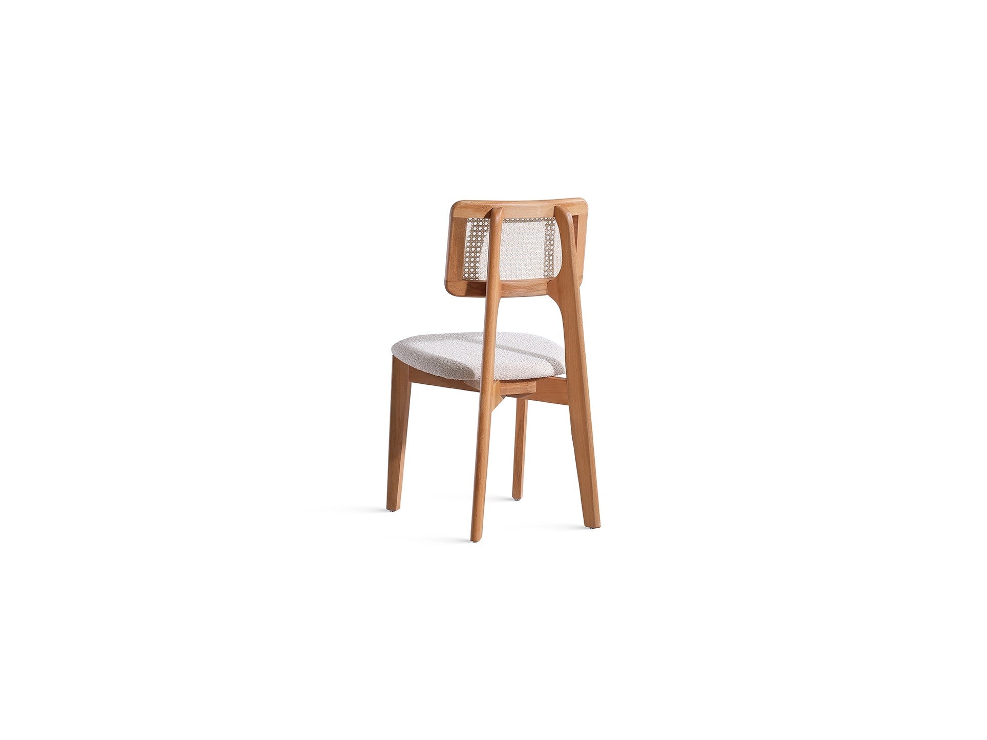 Conjunto de mesa de jantar e cadeiras (6 peças)-Soho-Branco
Natural