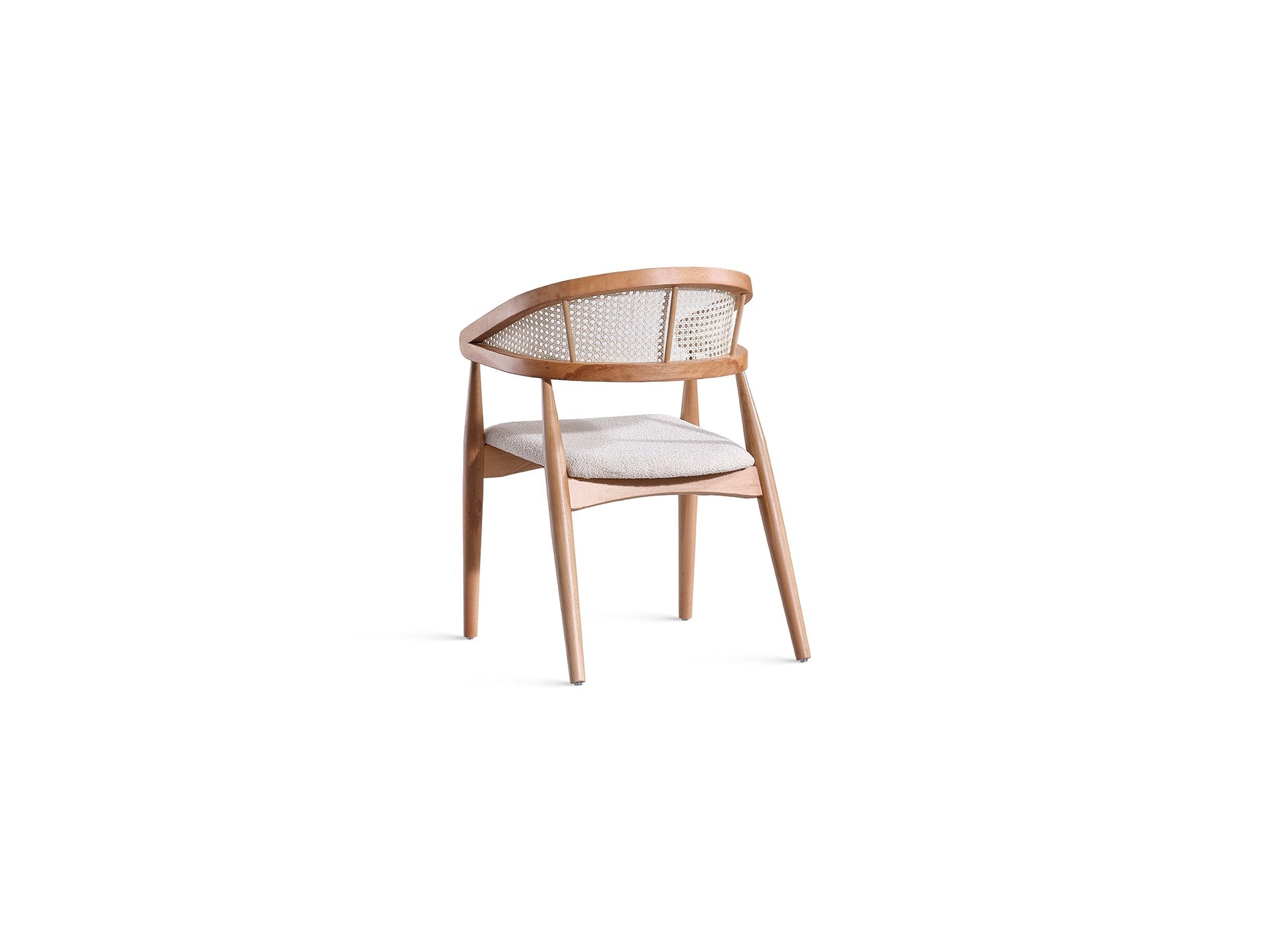 Conjunto de mesa de jantar e cadeiras (4 peças)-Vegas-Natural