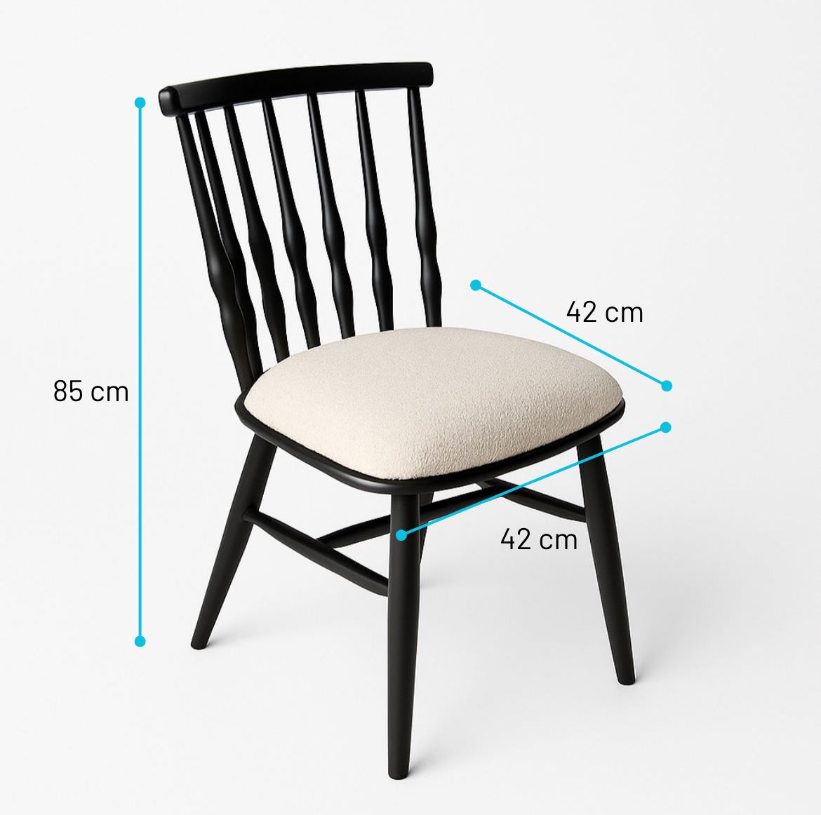 Conjunto de mesa de jantar extensível e cadeiras (5 peças)-Lotus-Preto
