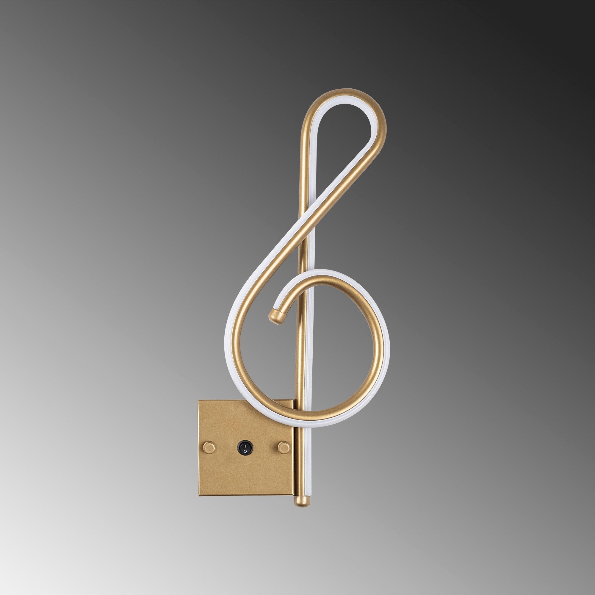 Candeeiro de Parede Elegante Dourada, Corpo em Metal, 20x45x3 cm | LED 12W 3000K, IP20 | Iluminação Elegante para Decoração e Ambiente Modernos