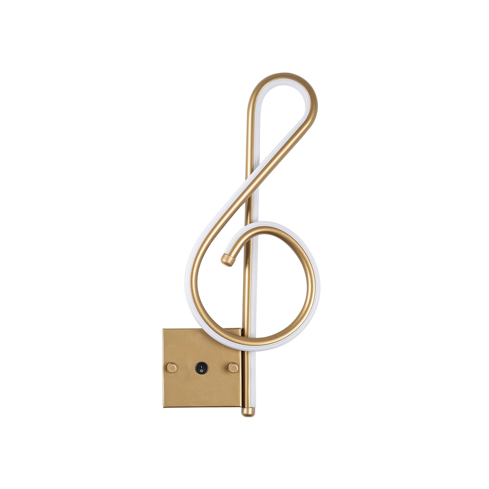 Candeeiro de Parede Elegante Dourada, Corpo em Metal, 20x45x3 cm | LED 12W 3000K, IP20 | Iluminação Elegante para Decoração e Ambiente Modernos