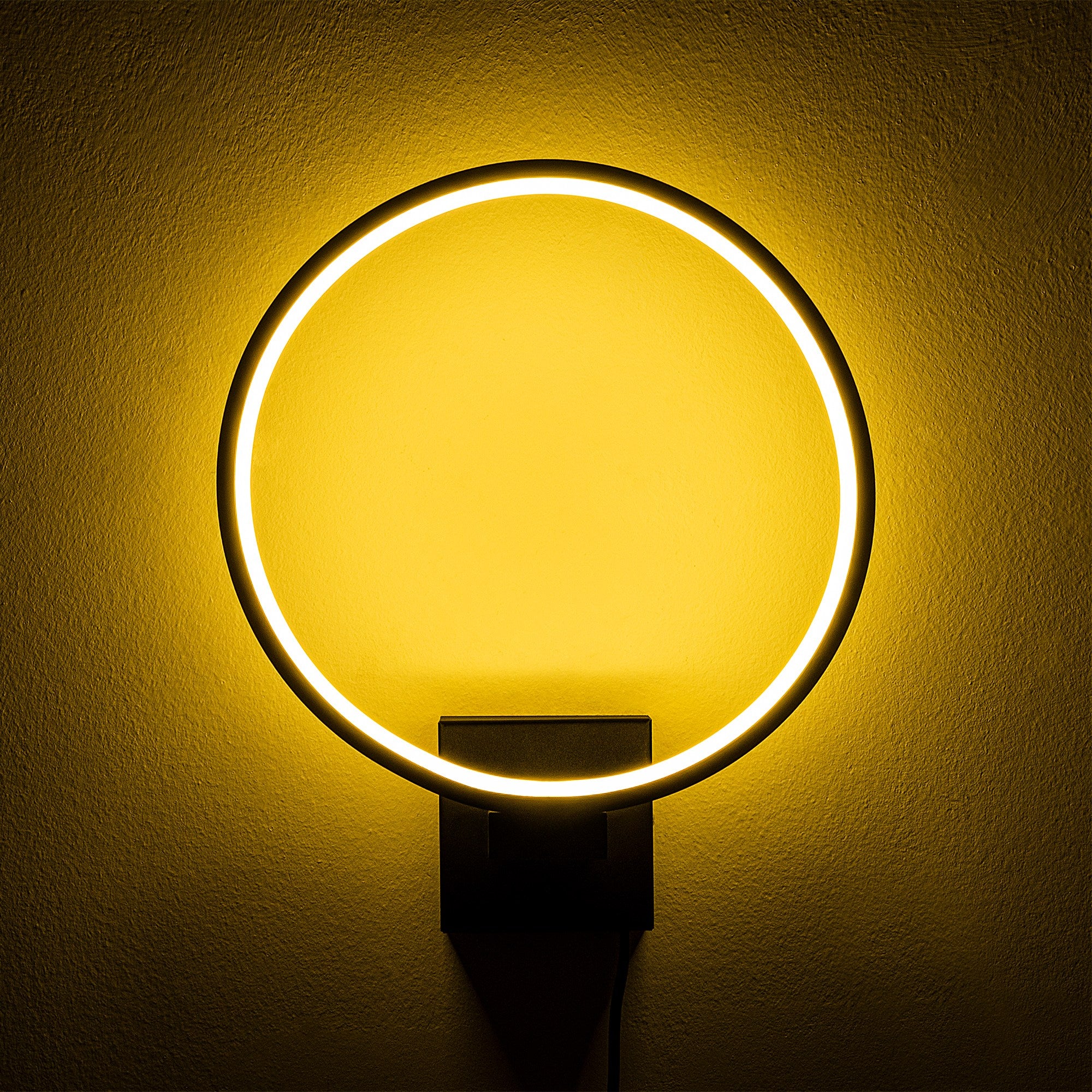 Candeeiro de Parede preta elegante, corpo de metal, 30 x 36 x 9 cm | LED integrado 12 W 3000 K | Classificação IP20, cabo de 200 cm | Perfeito para decoração e iluminação de casa moderna