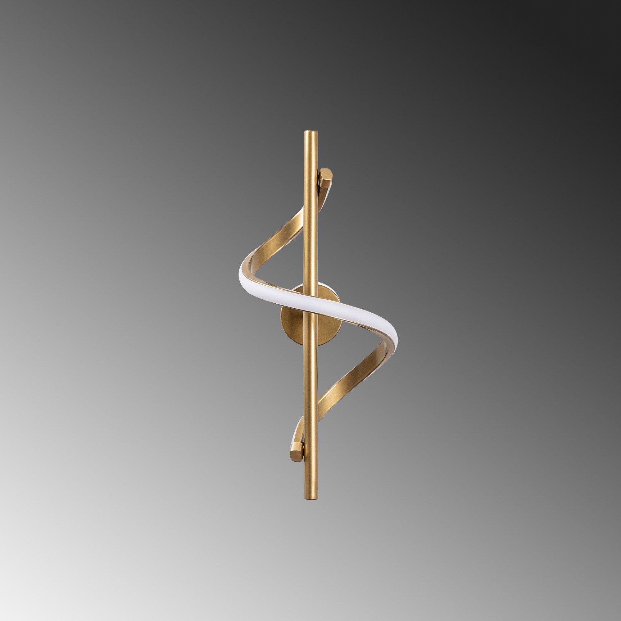 Candeeiro de Parede Elegante Dourada, Corpo em Metal, 16 x 41 x 25 cm | LED SMD 11W 3000K | Iluminação Elegante para Decoração e Ambiente Modernos