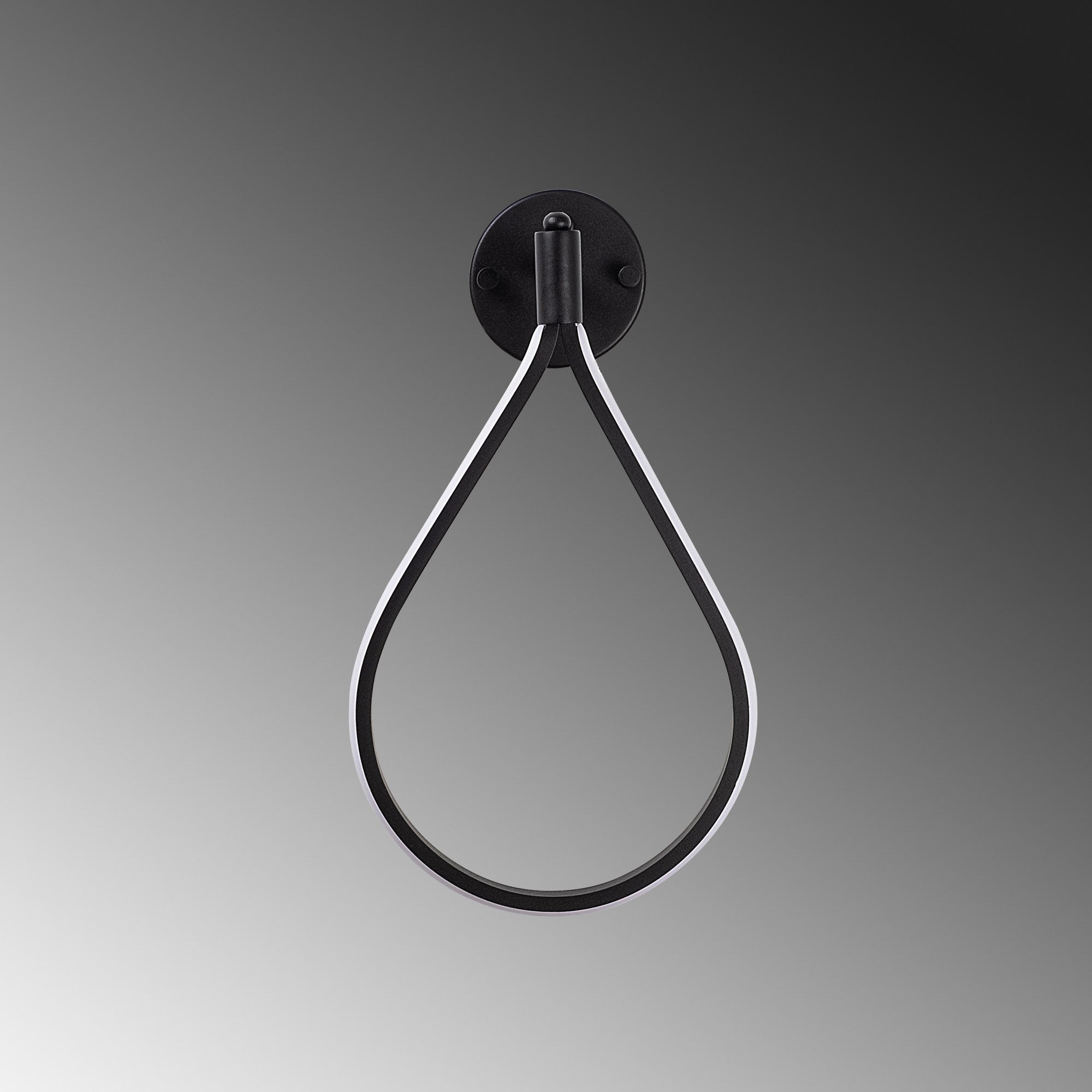 Candeeiro de Parede preta elegante, corpo de metal, 23 x 39 x 13 cm | LED SMD 11 W 3000 K | Classificação IP20, perfeita para decoração moderna e iluminação ambiente